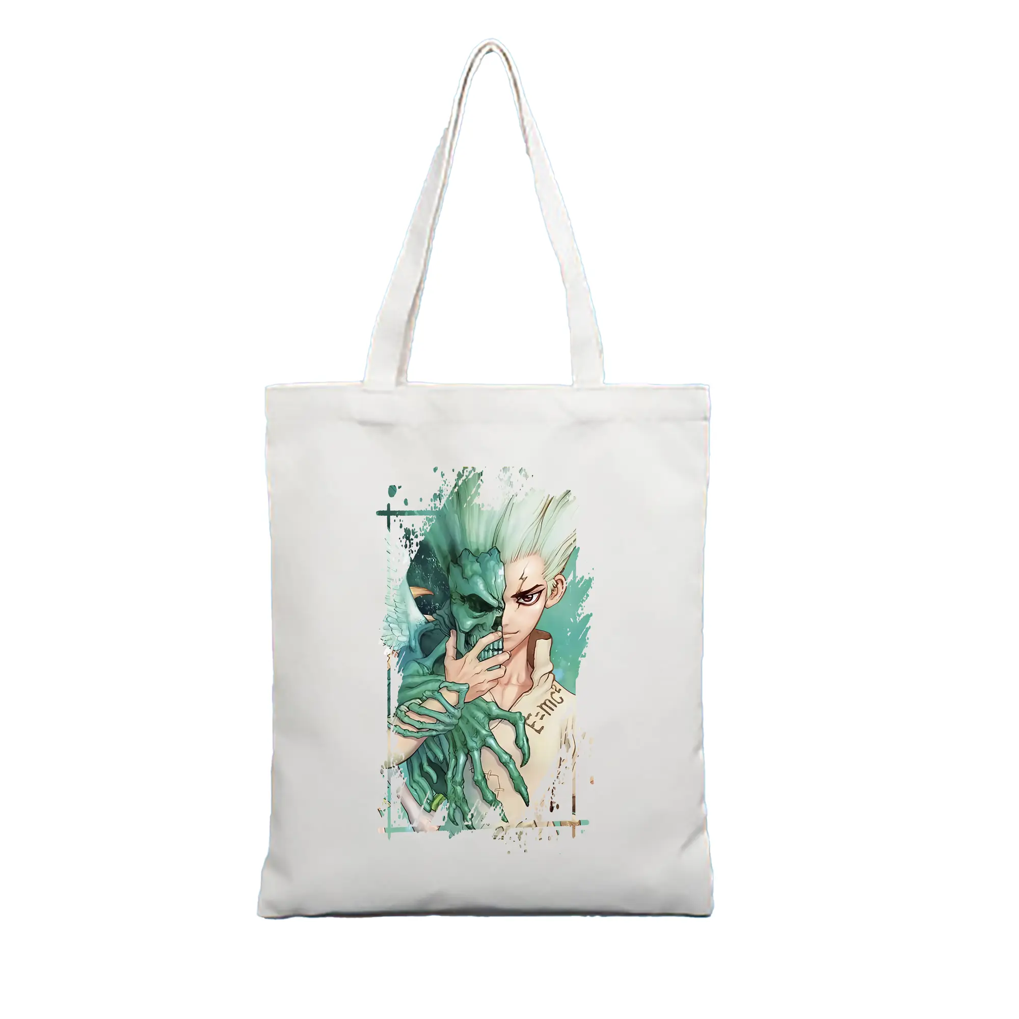 ドクターストーン グッズ,石神千空 - 縦型キャンバス手提げバッグ（トートバッグ） ・ キャンバス素材 ・ ショッピング用 ・ 軽量 丈夫 お手入れ簡単