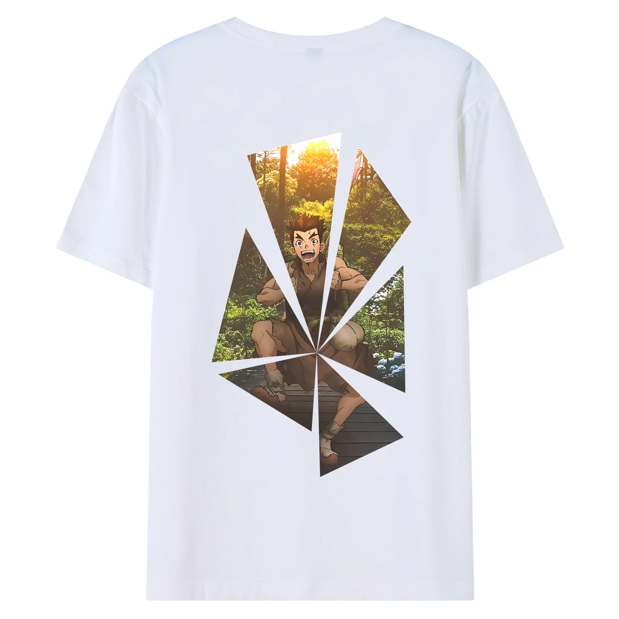 ドクターストーン グッズ,大木大樹 - 綿100％ 半袖Tシャツ ・ バックプリント ・ 快適 通気性 ・ 日常使い 散歩 スポーツ用