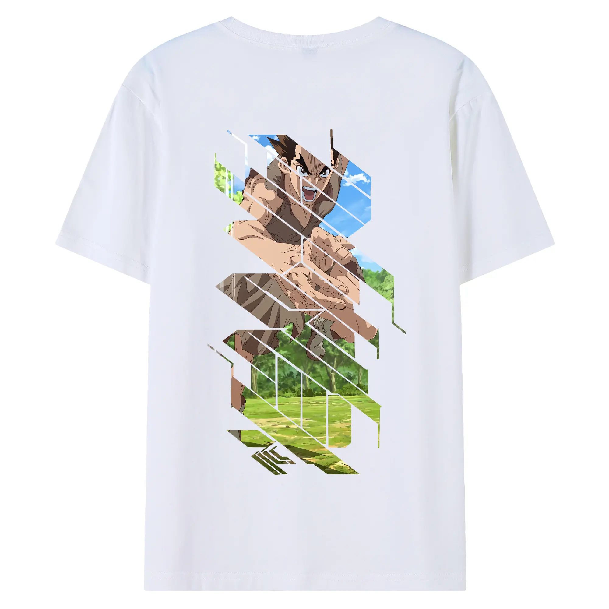 ドクターストーン グッズ,大木大樹 - 綿100％ 半袖Tシャツ ・ バックプリント ・ 快適 通気性 ・ 日常使い 散歩 スポーツ用