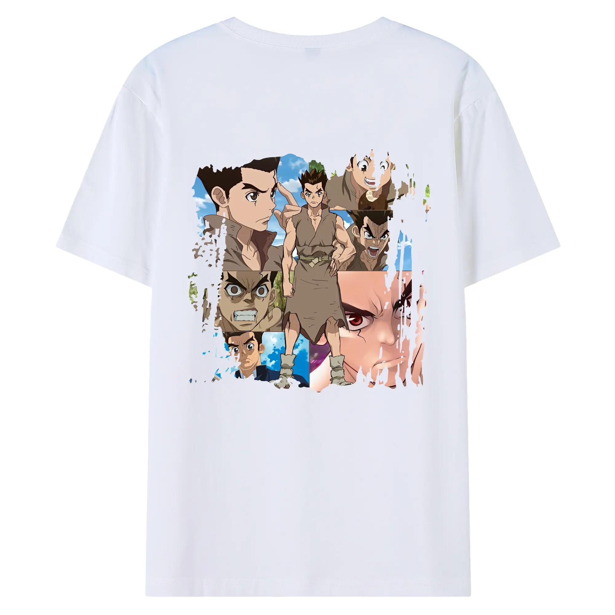 ドクターストーン グッズ,大木大樹 - 綿100％ 半袖Tシャツ ・ バックプリント ・ 快適 通気性 ・ 日常使い 散歩 スポーツ用