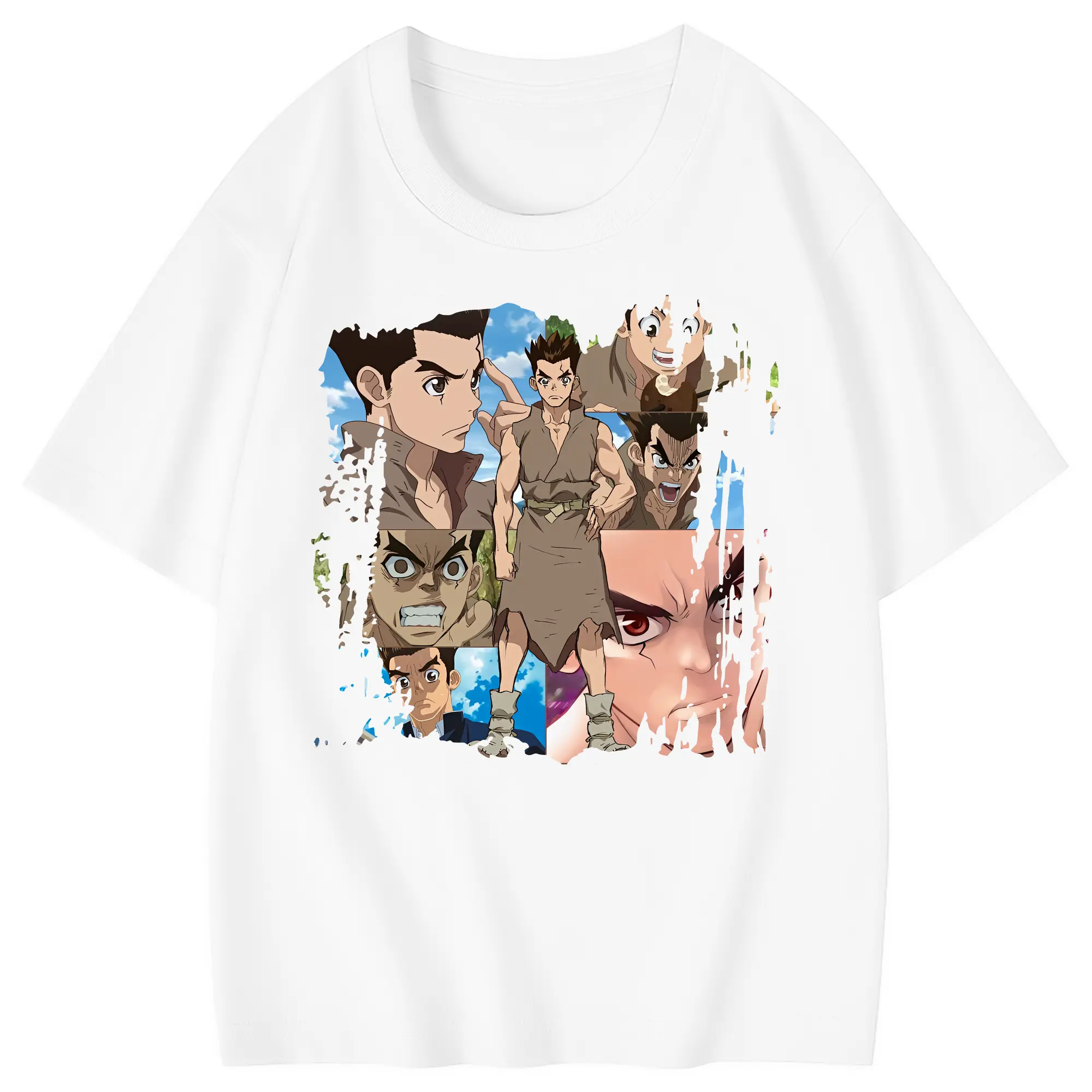 ドクターストーン グッズ,大木大樹 - 綿100％ キッズTシャツ ・ フロントプリント ・ 快適 通気性 ・ スポーツ カジュアル 散歩用