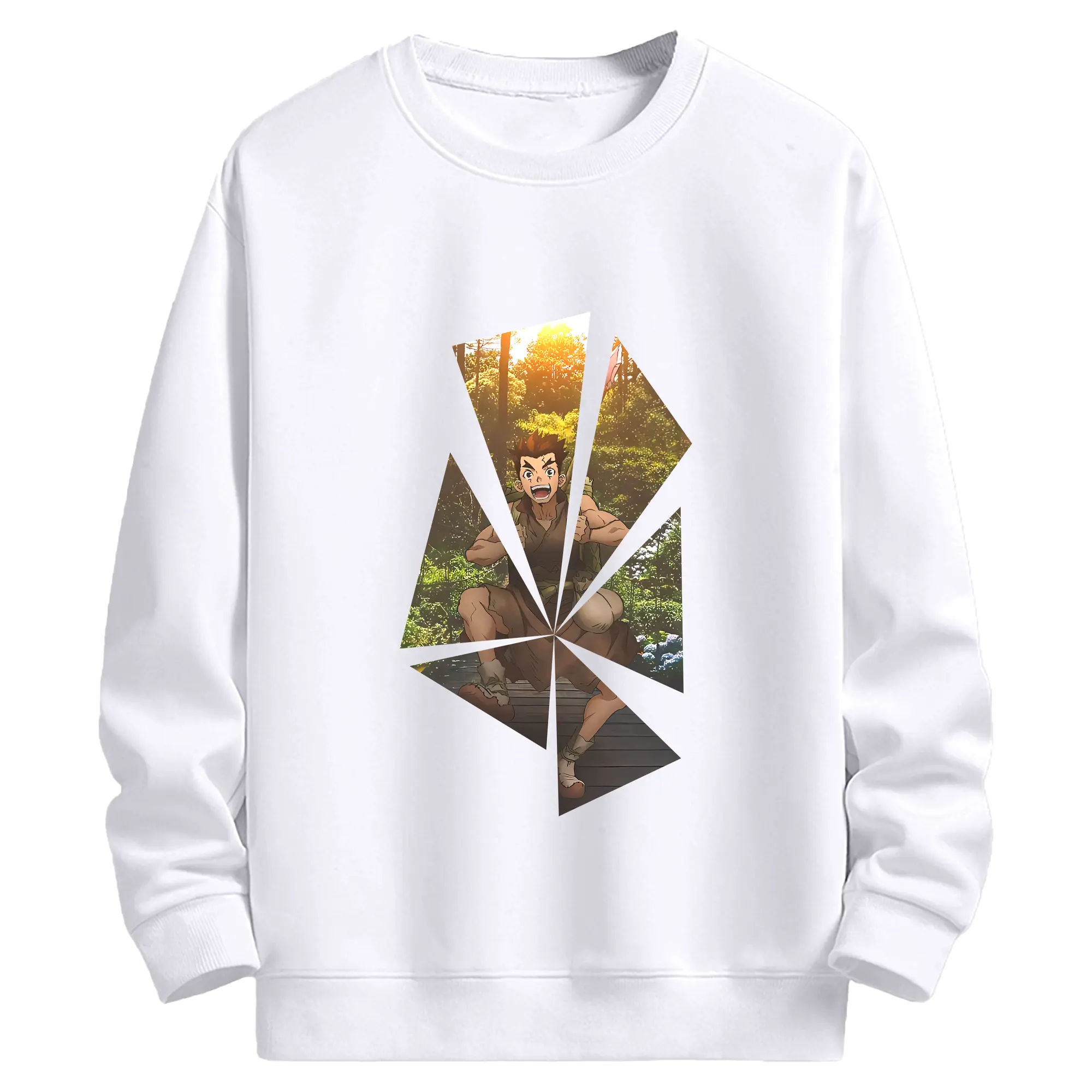 ドクターストーン グッズ,大木大樹 - 高品質 クルーネック スウェット ・ コットン59％ ポリエステル41％ ・ ユニセックス 長袖 トレーナー ・ カジュアル デイリー スポーツ 散歩用