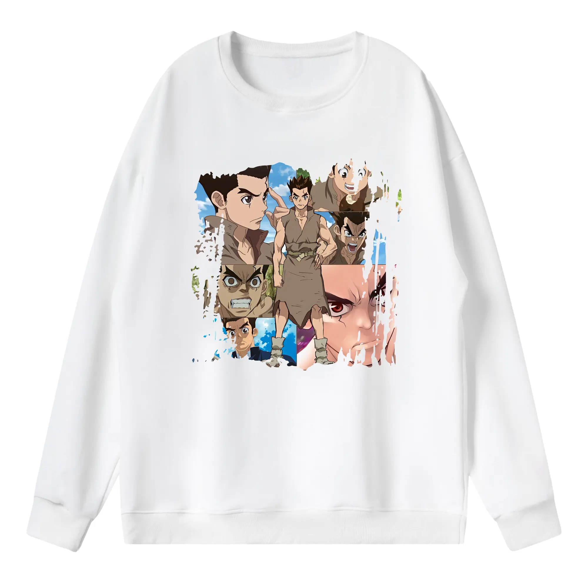 ドクターストーン グッズ,大木大樹 - 薄手 クルーネック スウェット 裏毛260g · ポリエステル 春秋向け カジュアル 男女兼用 · トレーナー デイリー スポーツ 散歩に最適