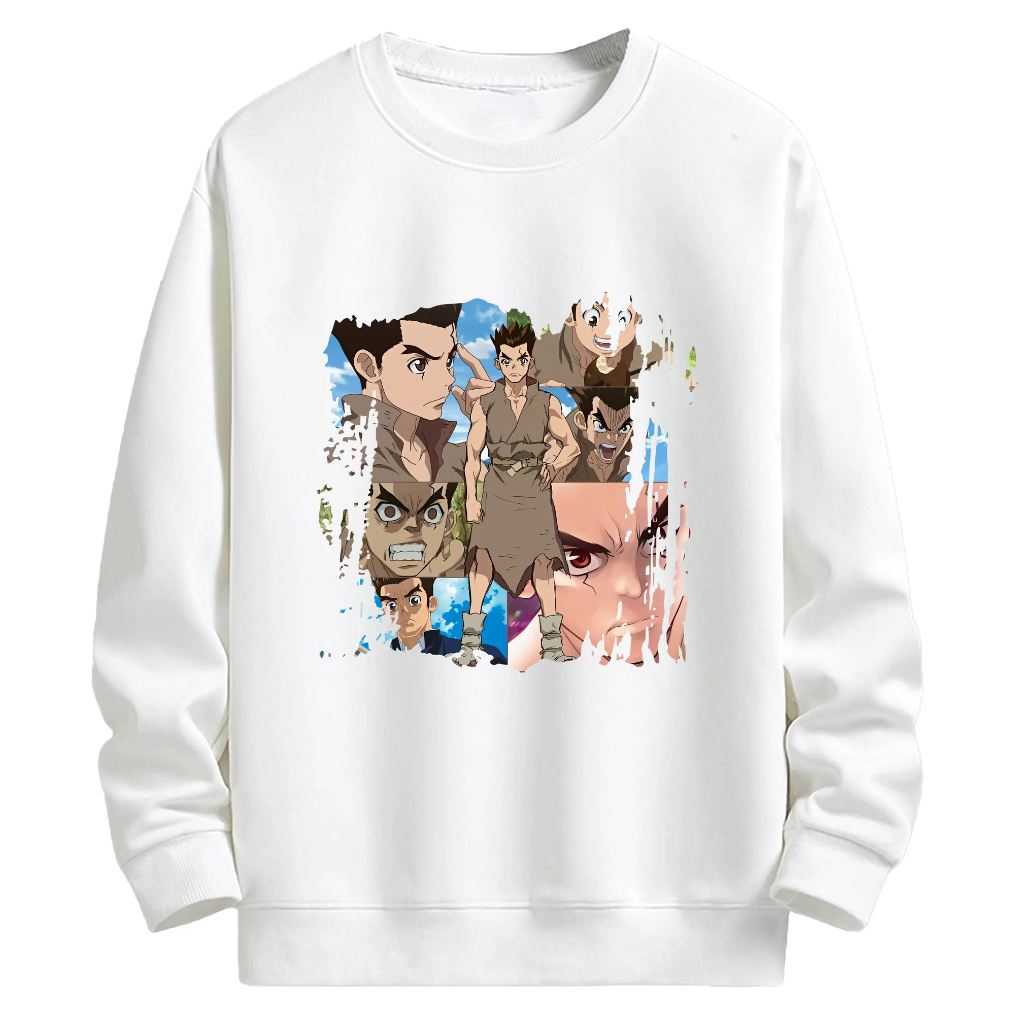 ドクターストーン グッズ,大木大樹 - キッズ クルーネックスウェットシャツ ・ フロントプリント ・ 綿80％ ポリエステル20％ ・ 快適 通学 スポーツ 日常使い お散歩用