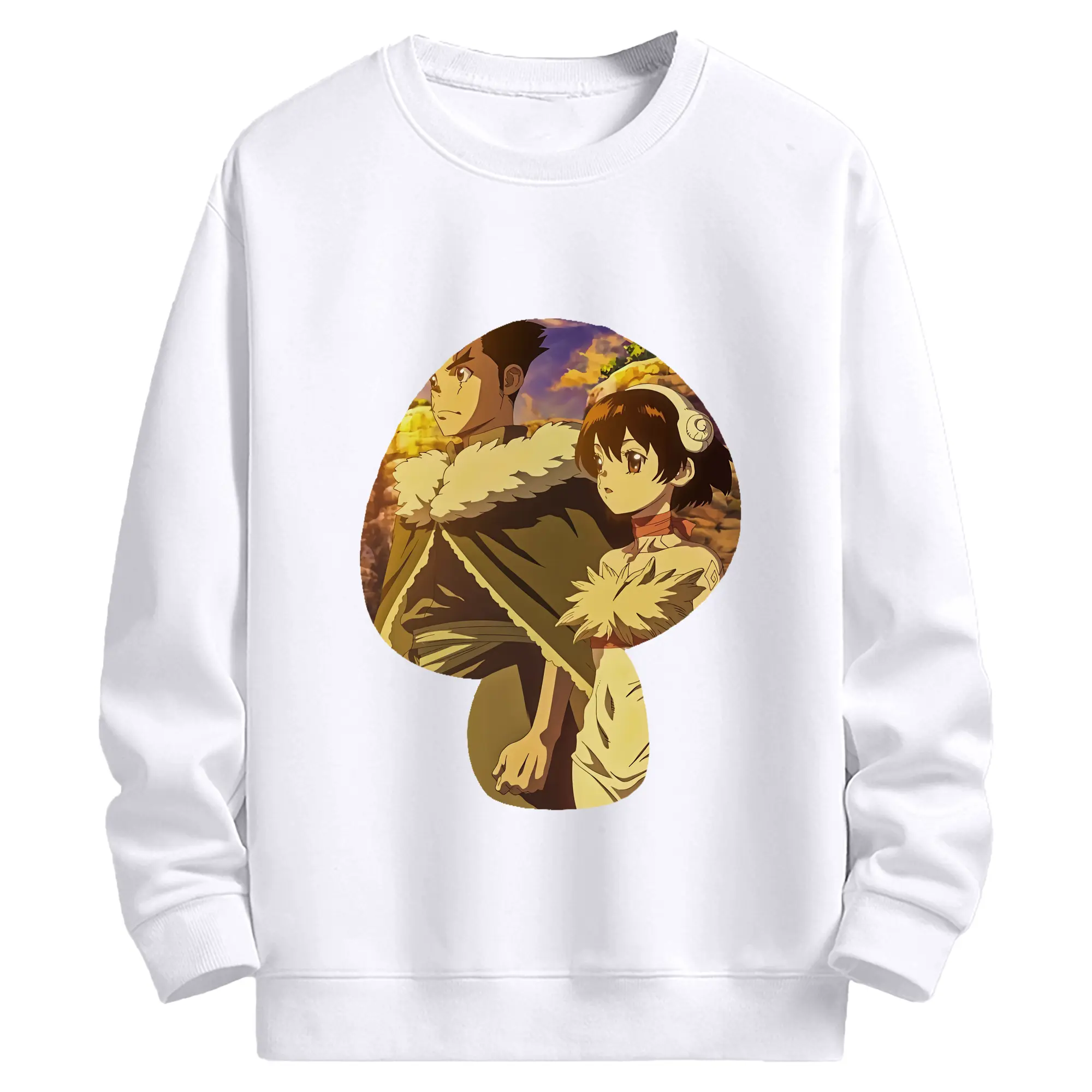 ドクターストーン グッズ,小川杠 - 高品質 クルーネック スウェット ・ コットン59％ ポリエステル41％ ・ ユニセックス 長袖 トレーナー ・ カジュアル デイリー スポーツ 散歩用