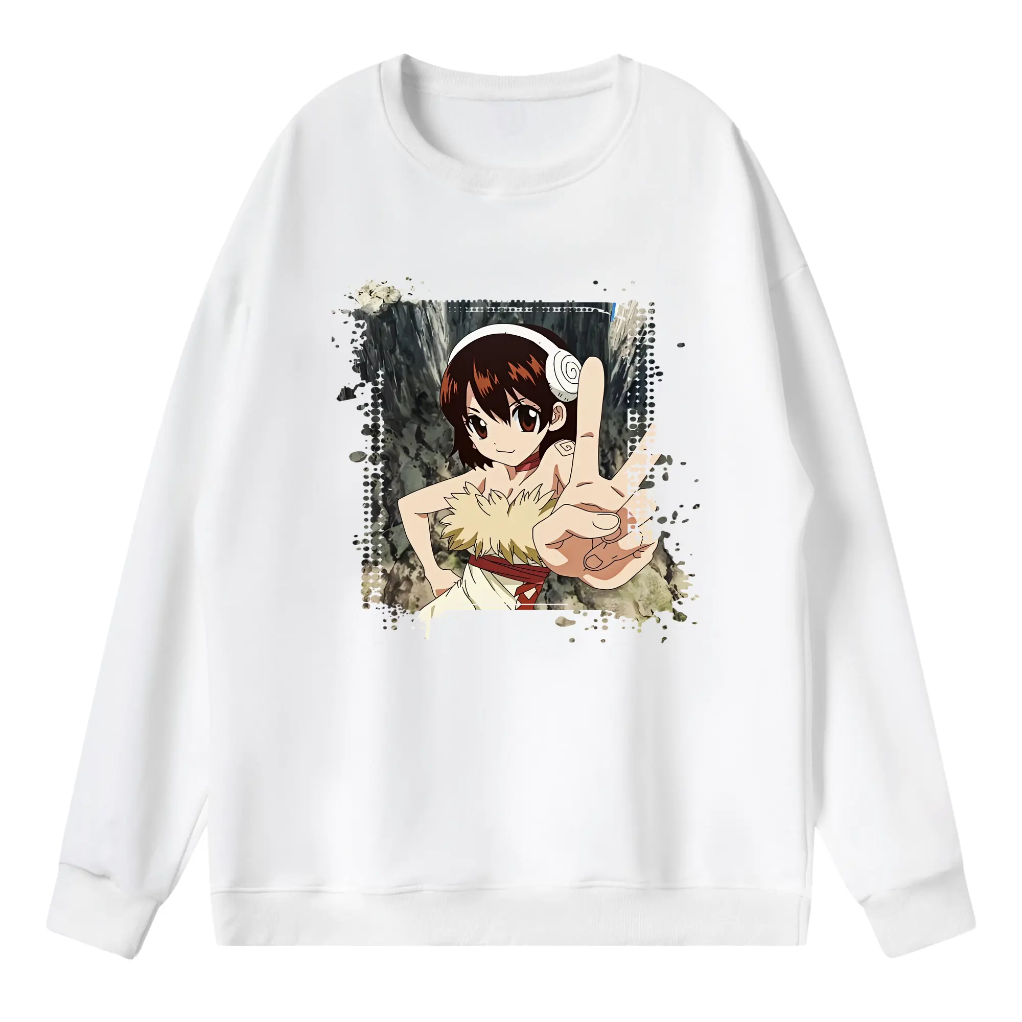 ドクターストーン グッズ,小川杠 - 薄手 クルーネック スウェット 裏毛260g · ポリエステル 春秋向け カジュアル 男女兼用 · トレーナー デイリー スポーツ 散歩に最適