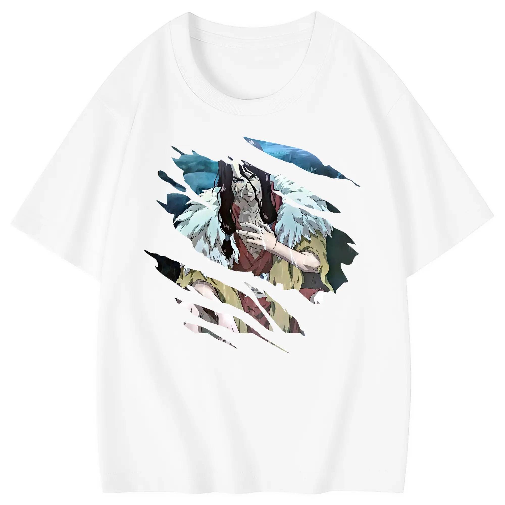 ドクターストーン グッズ,司 - 綿100％ キッズTシャツ ・ フロントプリント ・ 快適 通気性 ・ スポーツ カジュアル 散歩用