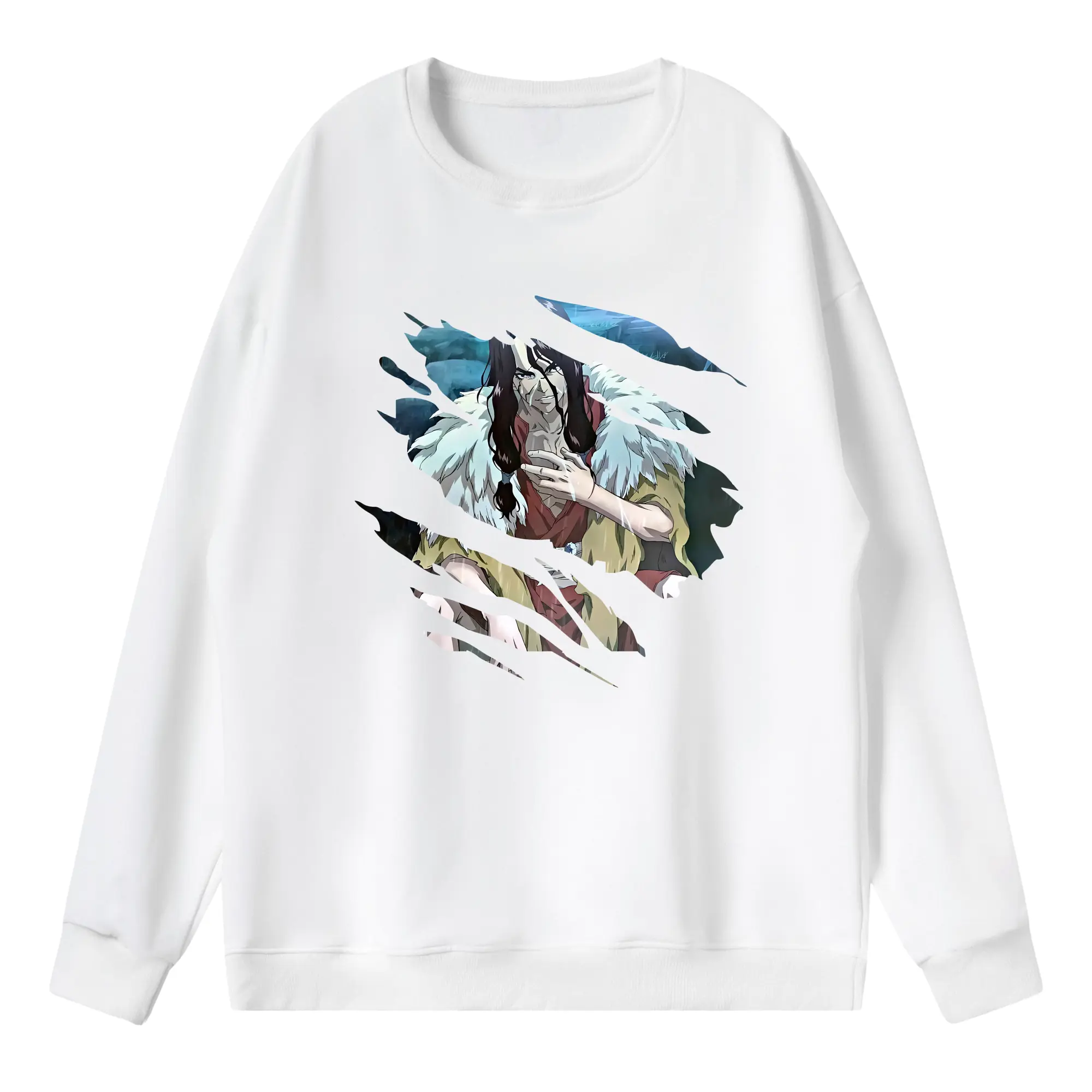 ドクターストーン グッズ,司 - 薄手 クルーネック スウェット 裏毛260g · ポリエステル 春秋向け カジュアル 男女兼用 · トレーナー デイリー スポーツ 散歩に最適