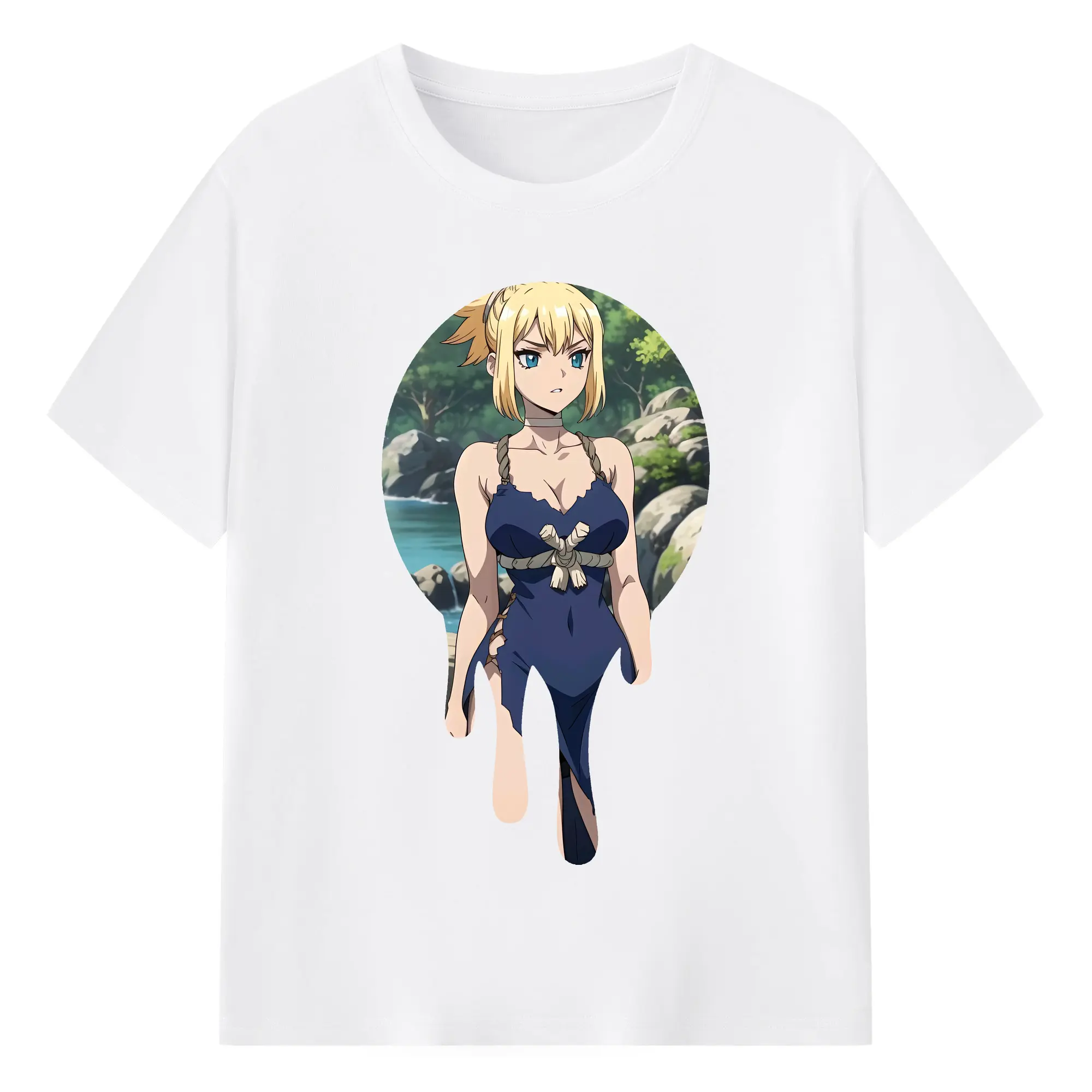 ドクターストーン グッズ,コハク - 綿100％ 半袖Tシャツ ・ フロントプリント ・ 快適 通気性 ・ 日常使い 散歩 スポーツ用