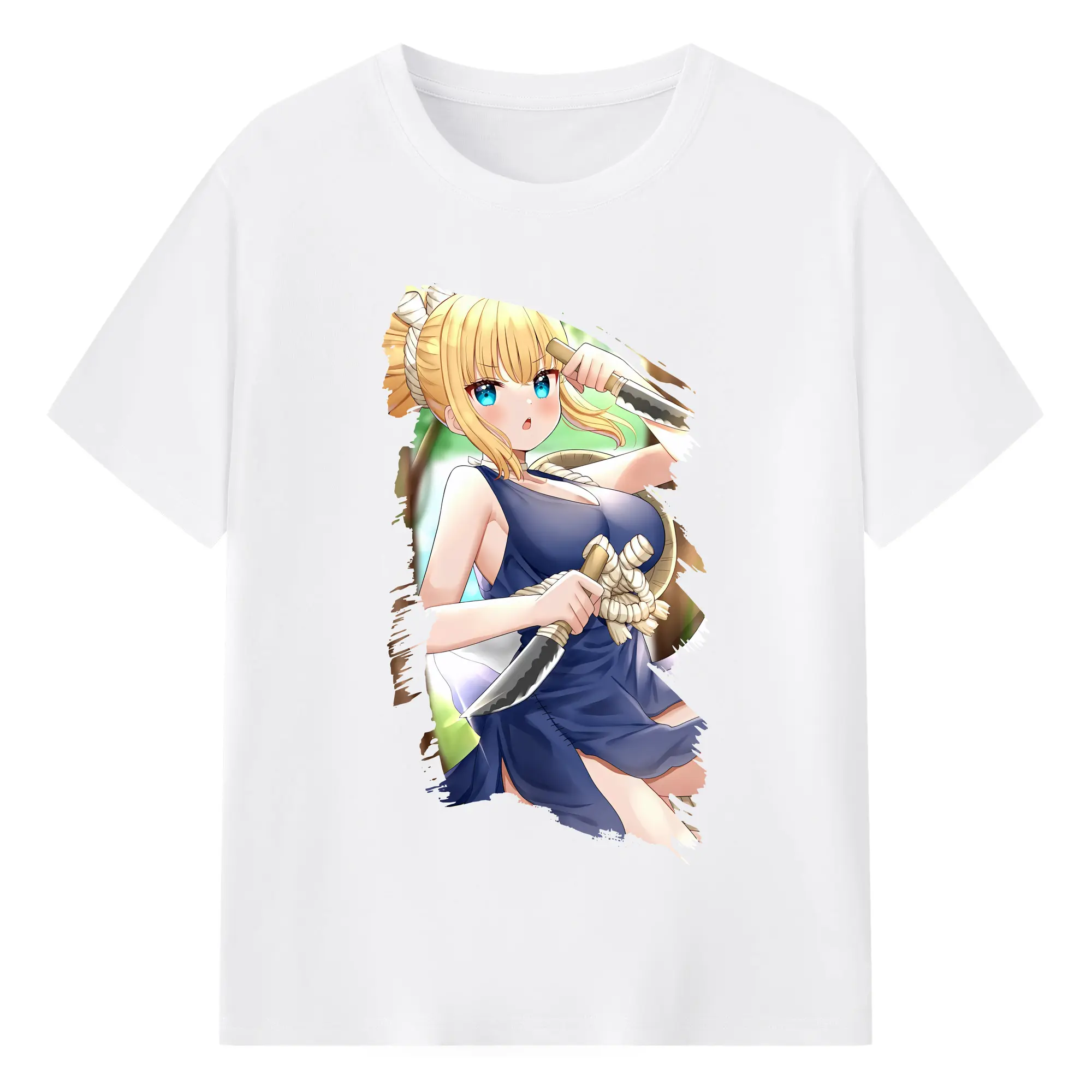 ドクターストーン グッズ,コハク - 綿100％ 半袖Tシャツ ・ フロントプリント ・ 快適 通気性 ・ 日常使い 散歩 スポーツ用