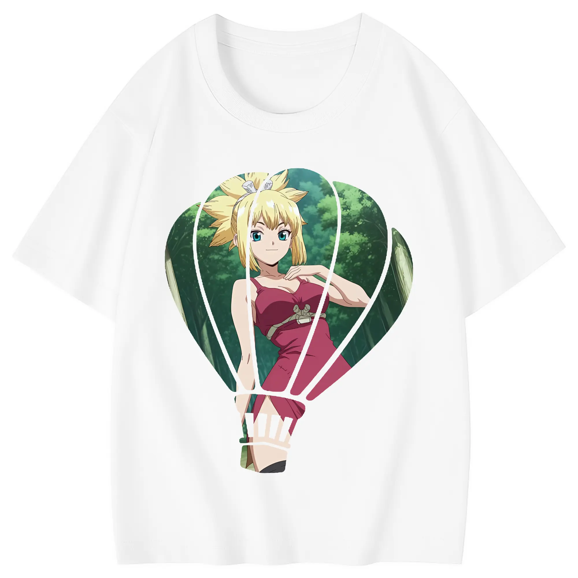 ドクターストーン グッズ,コハク - 綿100％ キッズTシャツ ・ フロントプリント ・ 快適 通気性 ・ スポーツ カジュアル 散歩用
