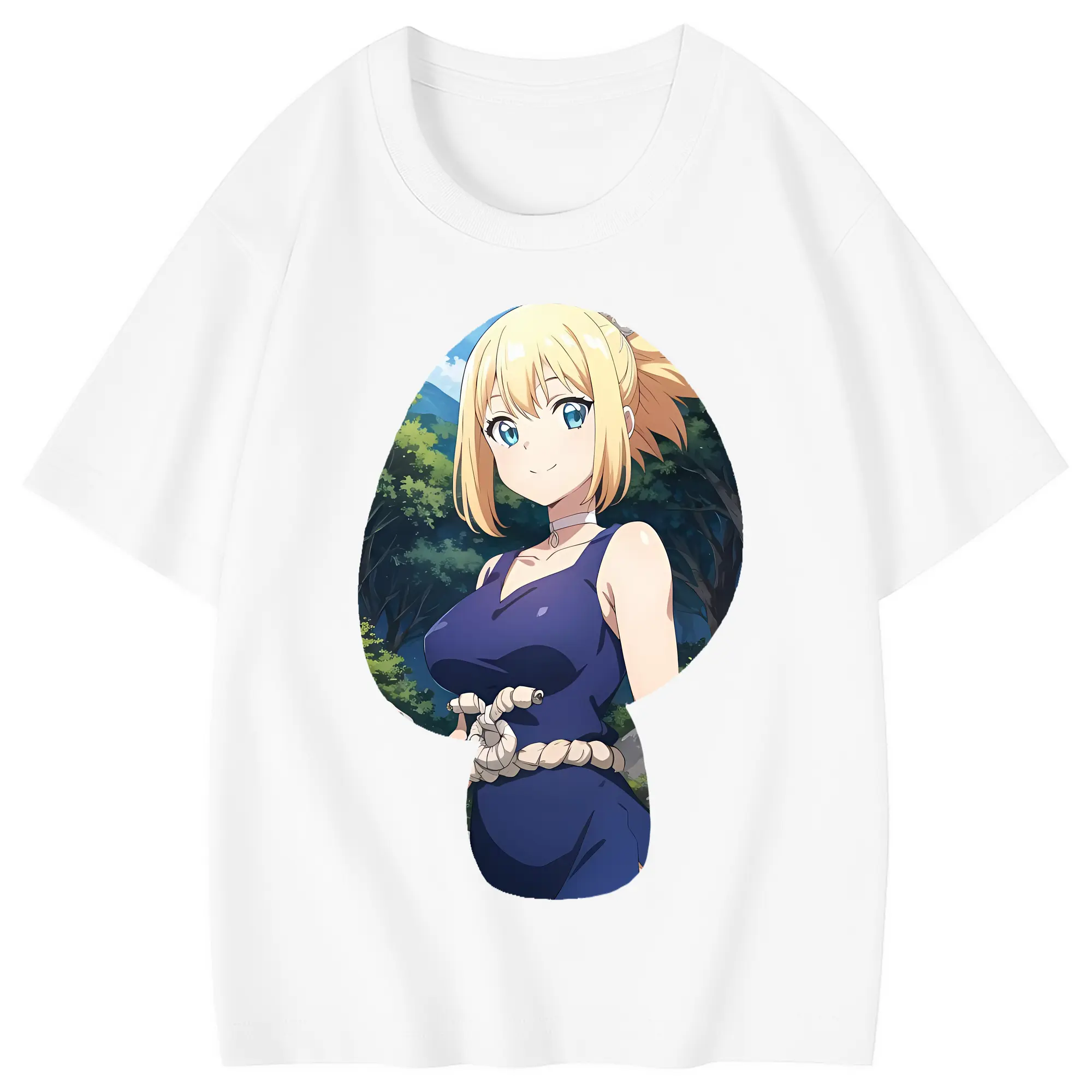 ドクターストーン グッズ,コハク - 綿100％ キッズTシャツ ・ フロントプリント ・ 快適 通気性 ・ スポーツ カジュアル 散歩用