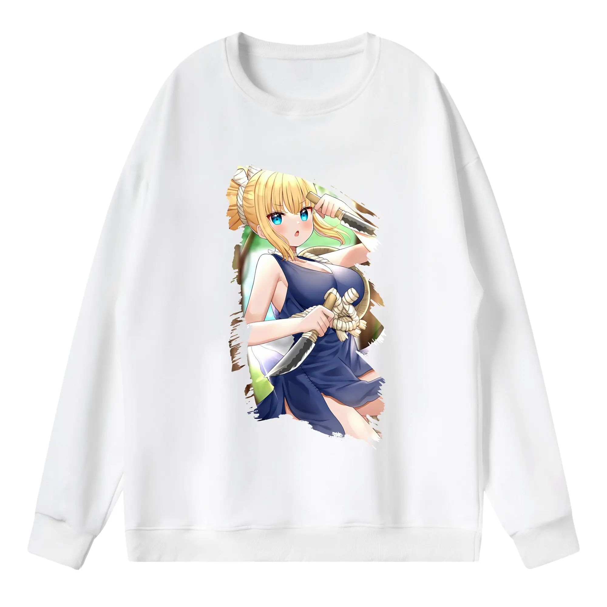 ドクターストーン グッズ,コハク - 薄手 クルーネック スウェット 裏毛260g · ポリエステル 春秋向け カジュアル 男女兼用 · トレーナー デイリー スポーツ 散歩に最適