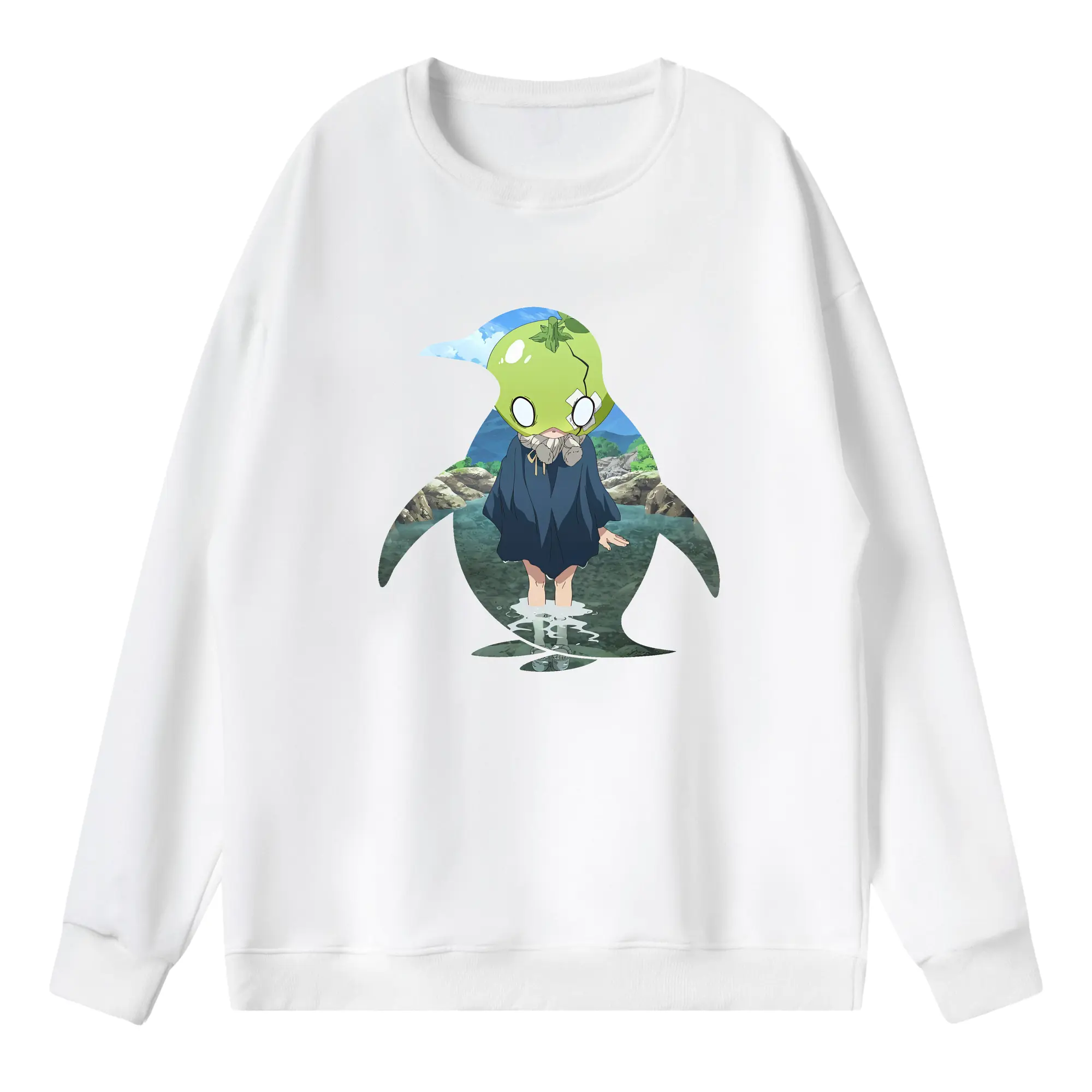 ドクターストーン グッズ,スイカ - 薄手 クルーネック スウェット 裏毛260g · ポリエステル 春秋向け カジュアル 男女兼用 · トレーナー デイリー スポーツ 散歩に最適