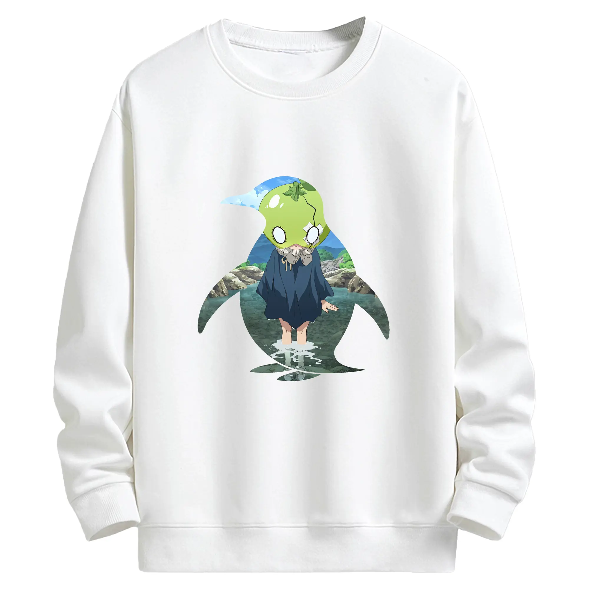 ドクターストーン グッズ,スイカ - キッズ クルーネックスウェットシャツ ・ フロントプリント ・ 綿80％ ポリエステル20％ ・ 快適 通学 スポーツ 日常使い お散歩用