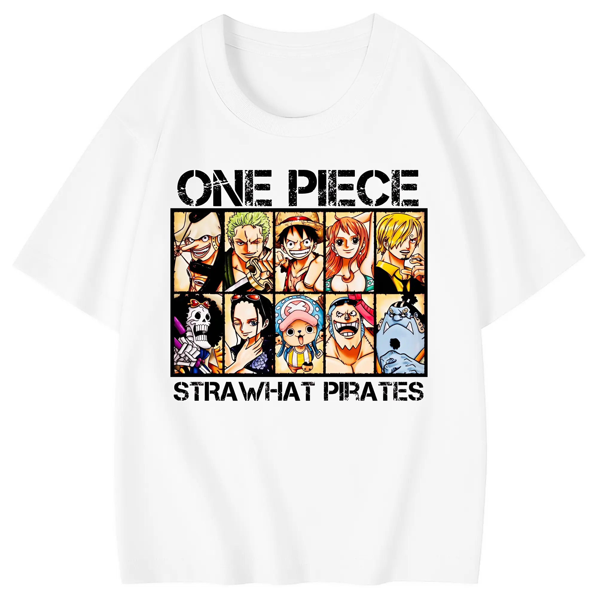 ワンピース グッズ モンキー・D・ルフィ - 綿100％ キッズTシャツ ・ フロントプリント ・ 快適 通気性 ・ スポーツ カジュアル 散歩用