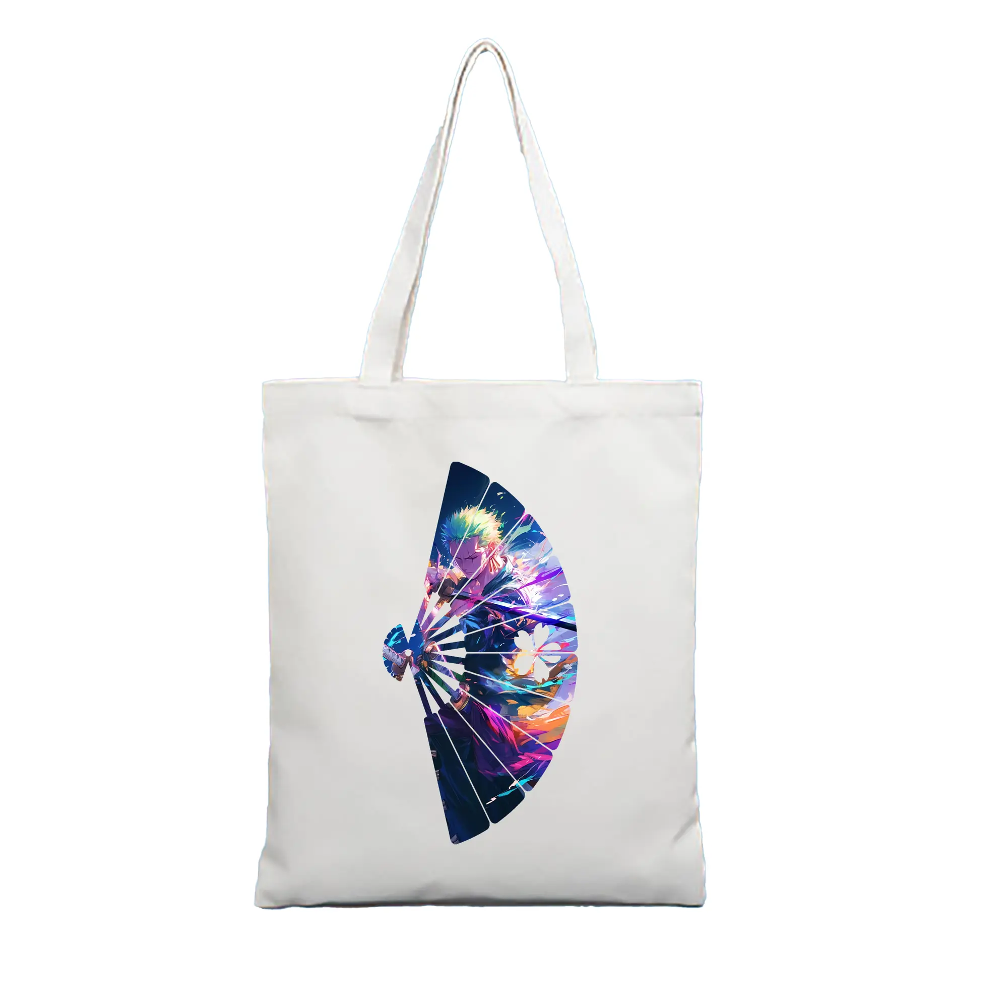 ワンピース グッズ ロロノア・ゾロ - 縦型キャンバス手提げバッグ（トートバッグ） ・ キャンバス素材 ・ ショッピング用 ・ 軽量 丈夫 お手入れ簡単