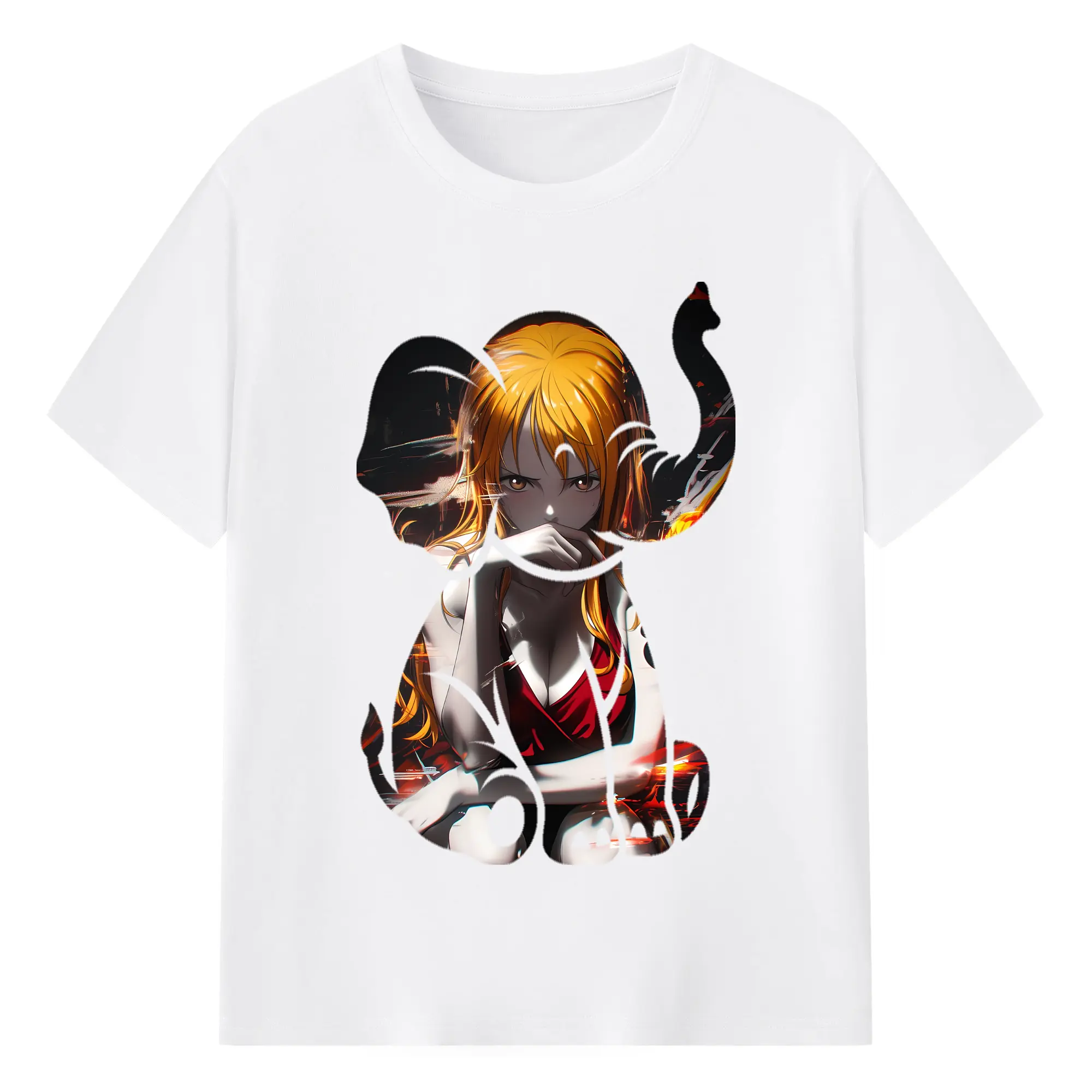 ワンピース グッズ ナミ - 綿100％ 半袖Tシャツ ・ フロントプリント ・ 快適 通気性 ・ 日常使い 散歩 スポーツ用