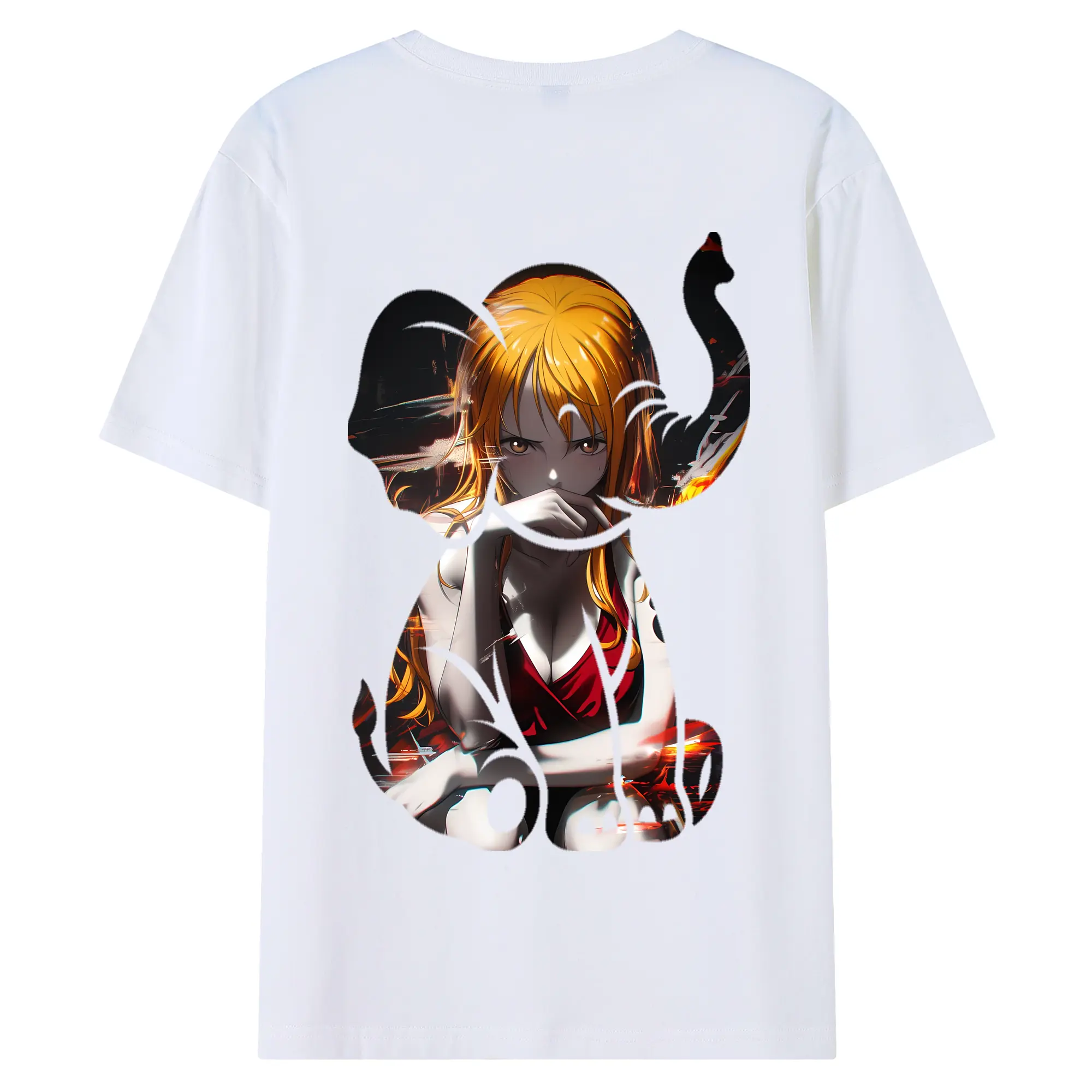 ワンピース グッズ ナミ - 綿100％ 半袖Tシャツ ・ バックプリント ・ 快適 通気性 ・ 日常使い 散歩 スポーツ用