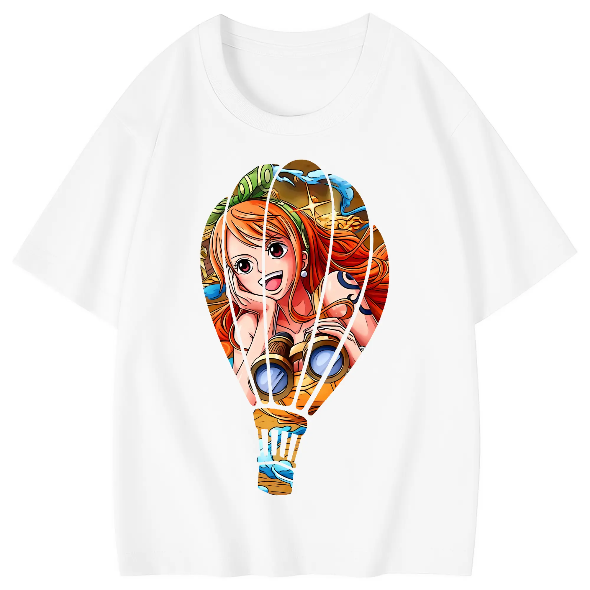 ワンピース グッズ ナミ - 綿100％ キッズTシャツ ・ フロントプリント ・ 快適 通気性 ・ スポーツ カジュアル 散歩用