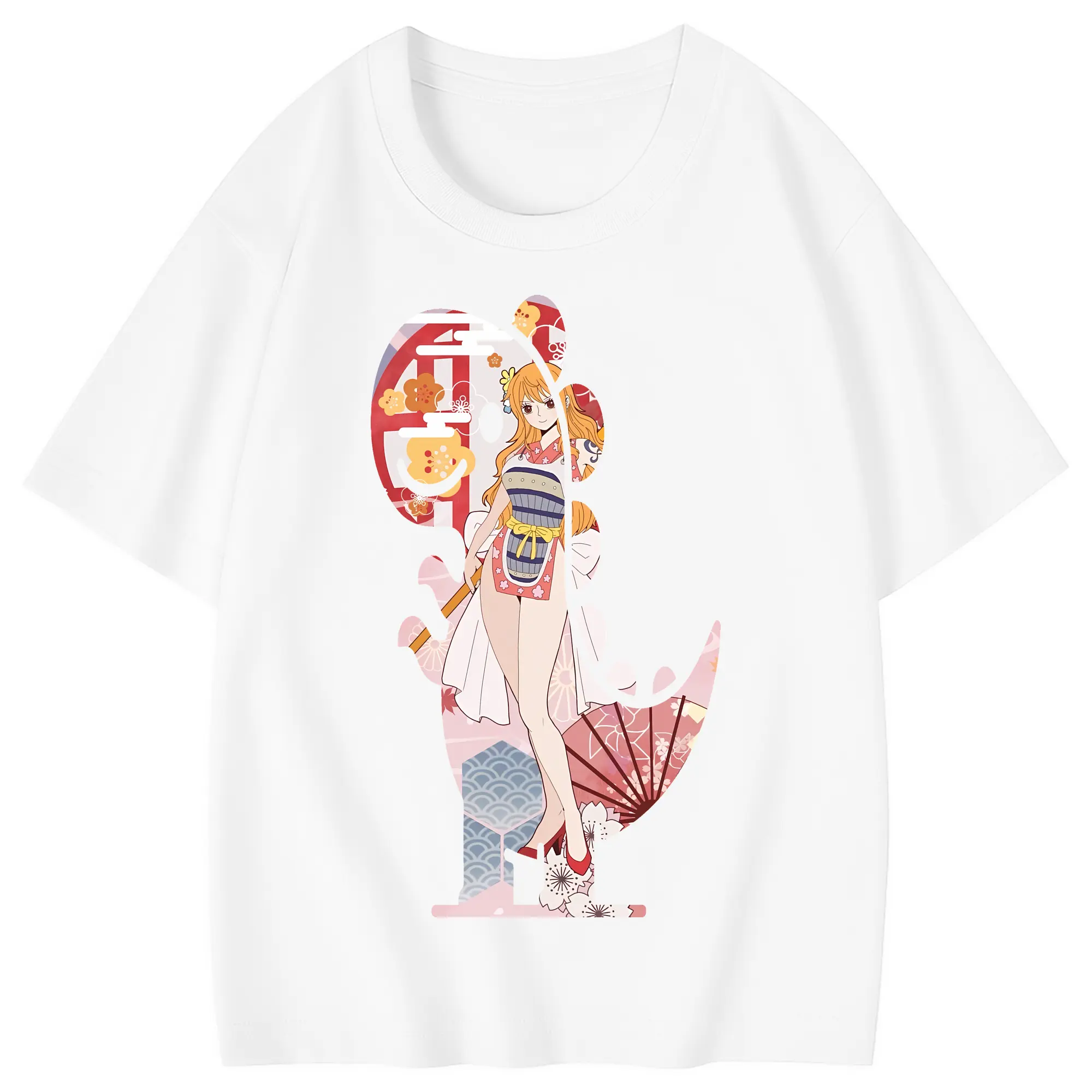 ワンピース グッズ ナミ - 綿100％ キッズTシャツ ・ フロントプリント ・ 快適 通気性 ・ スポーツ カジュアル 散歩用