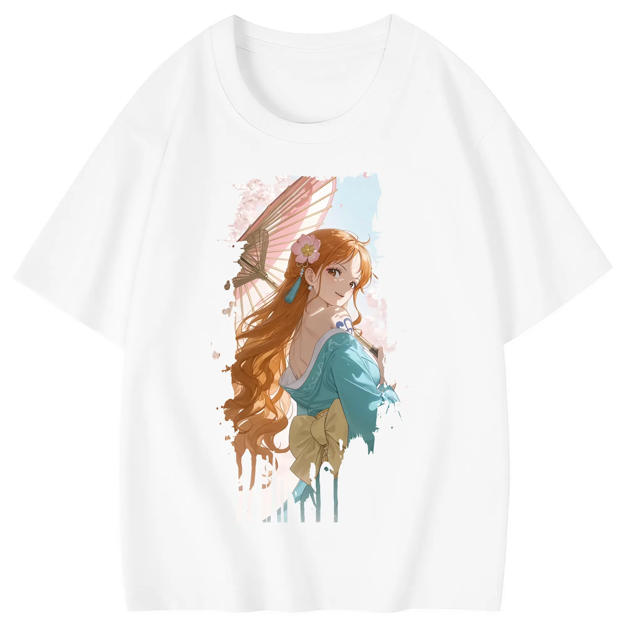 ワンピース グッズ ナミ - 綿100％ キッズTシャツ ・ フロントプリント ・ 快適 通気性 ・ スポーツ カジュアル 散歩用