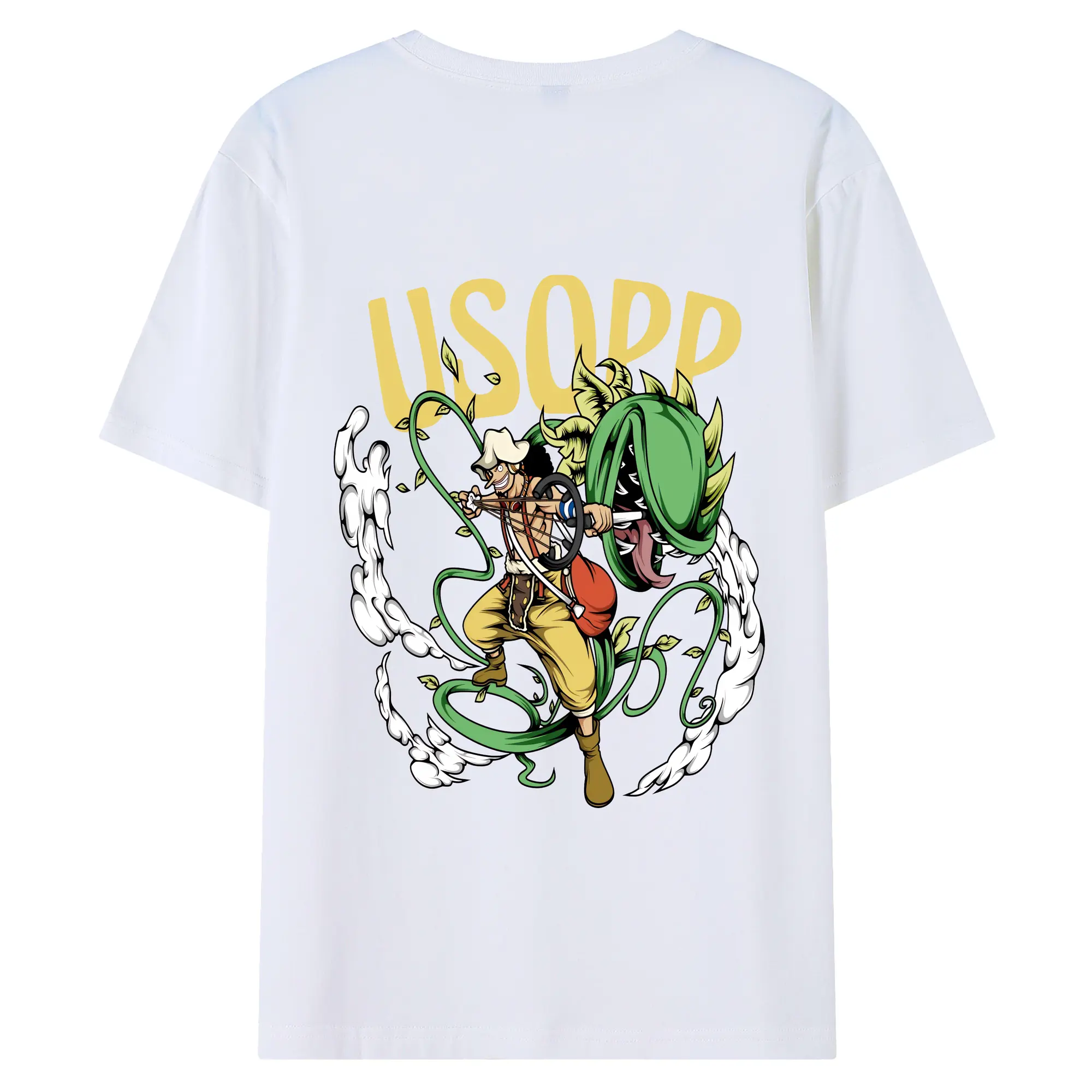 ワンピース グッズ ウソップ - 綿100％ 半袖Tシャツ ・ バックプリント ・ 快適 通気性 ・ 日常使い 散歩 スポーツ用