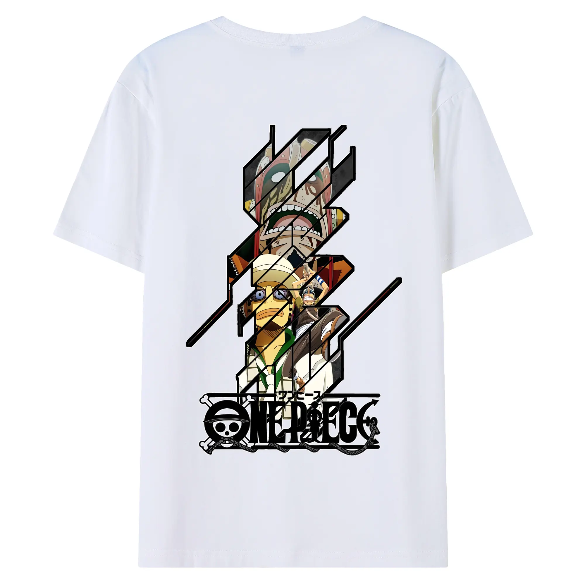 ワンピース グッズ ウソップ - 綿100％ 半袖Tシャツ ・ バックプリント ・ 快適 通気性 ・ 日常使い 散歩 スポーツ用