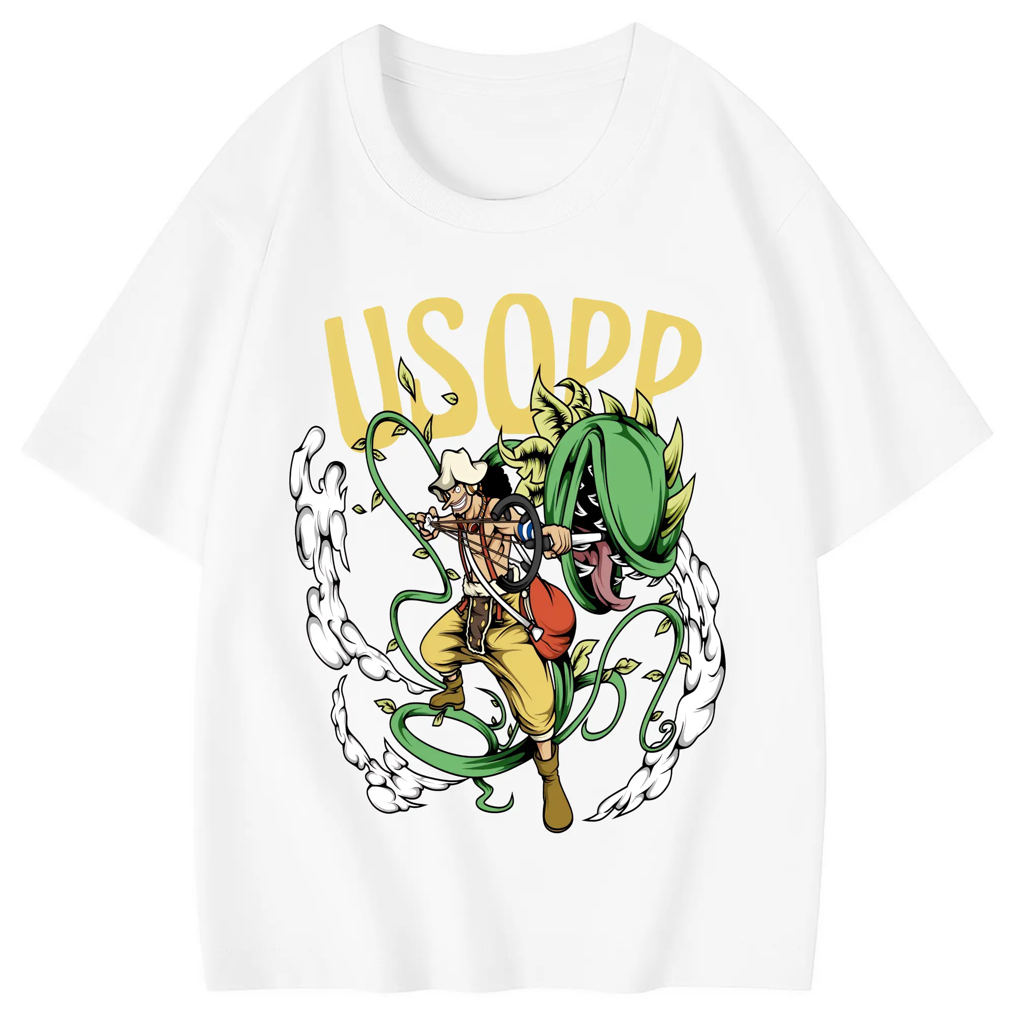 ワンピース グッズ ウソップ - 綿100％ キッズTシャツ ・ フロントプリント ・ 快適 通気性 ・ スポーツ カジュアル 散歩用