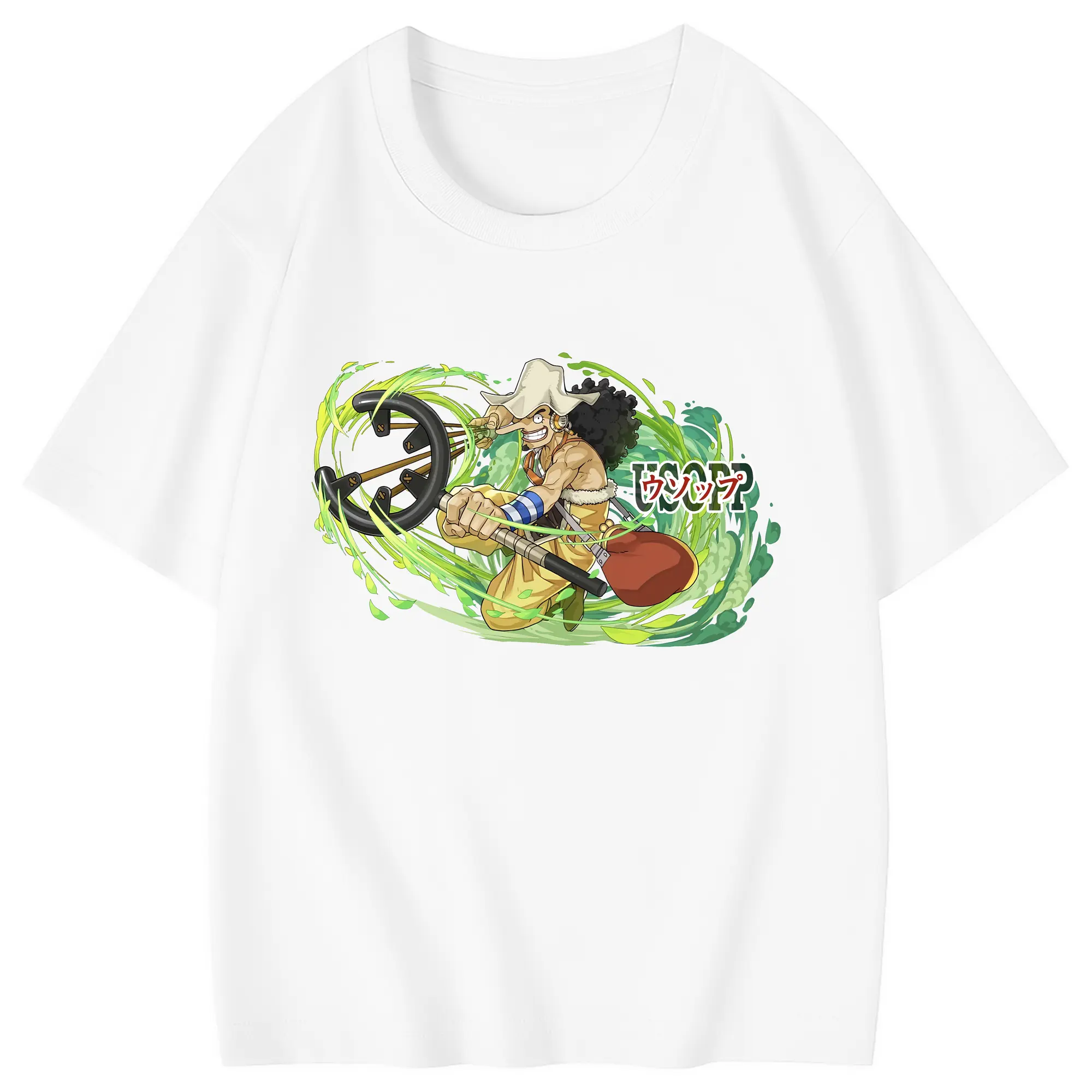 ワンピース グッズ ウソップ - 綿100％ キッズTシャツ ・ フロントプリント ・ 快適 通気性 ・ スポーツ カジュアル 散歩用