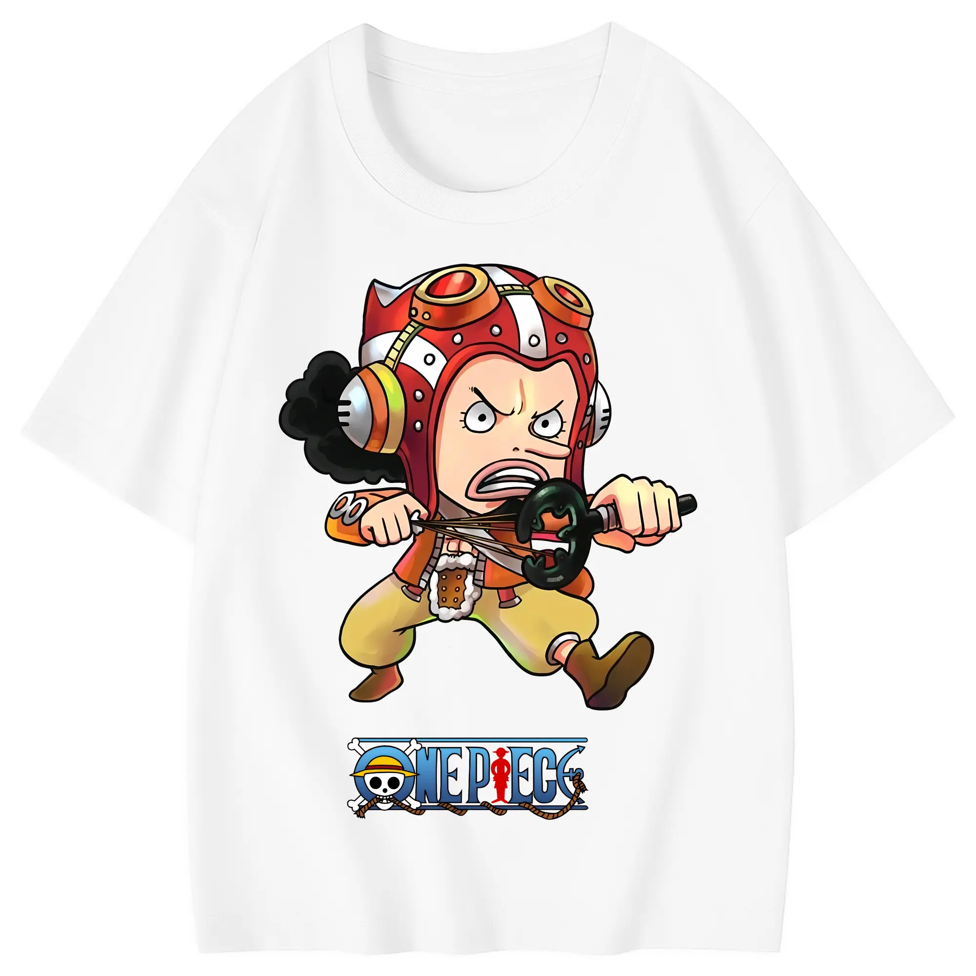 ワンピース グッズ ウソップ - 綿100％ キッズTシャツ ・ フロントプリント ・ 快適 通気性 ・ スポーツ カジュアル 散歩用
