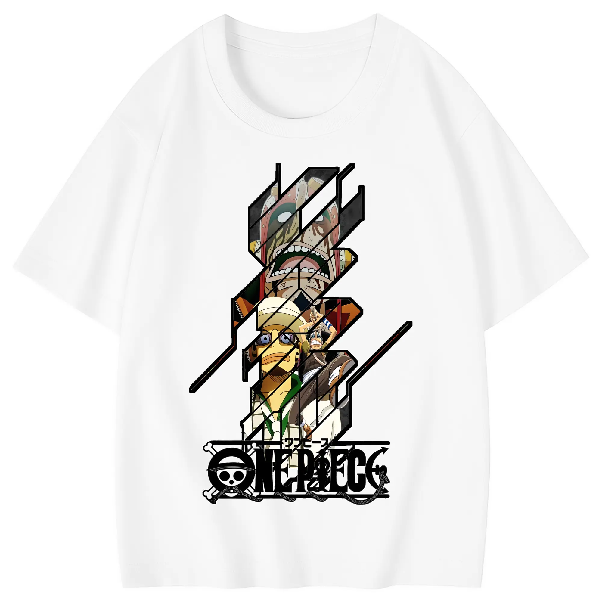 ワンピース グッズ ウソップ - 綿100％ キッズTシャツ ・ フロントプリント ・ 快適 通気性 ・ スポーツ カジュアル 散歩用