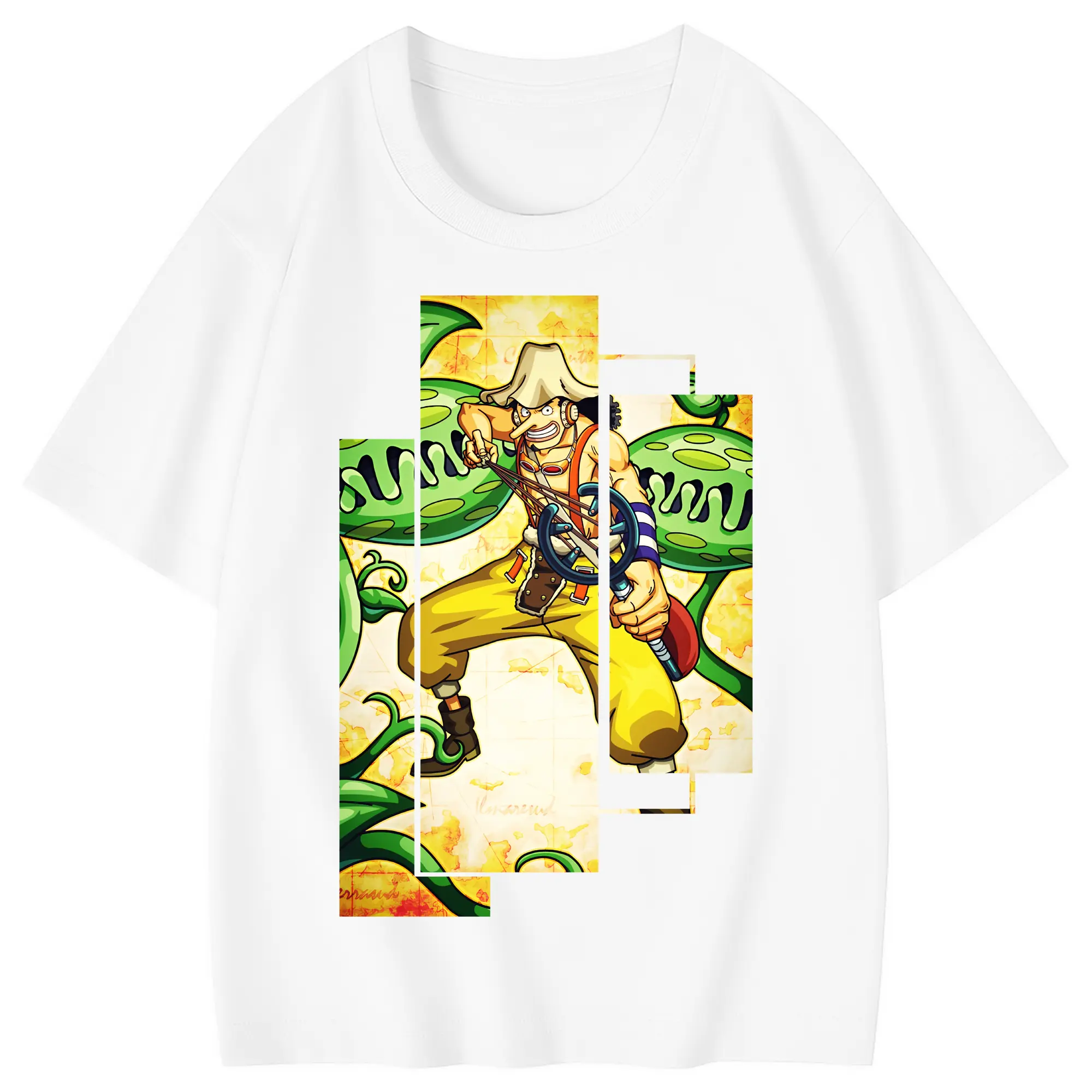 ワンピース グッズ ウソップ - 綿100％ キッズTシャツ ・ フロントプリント ・ 快適 通気性 ・ スポーツ カジュアル 散歩用