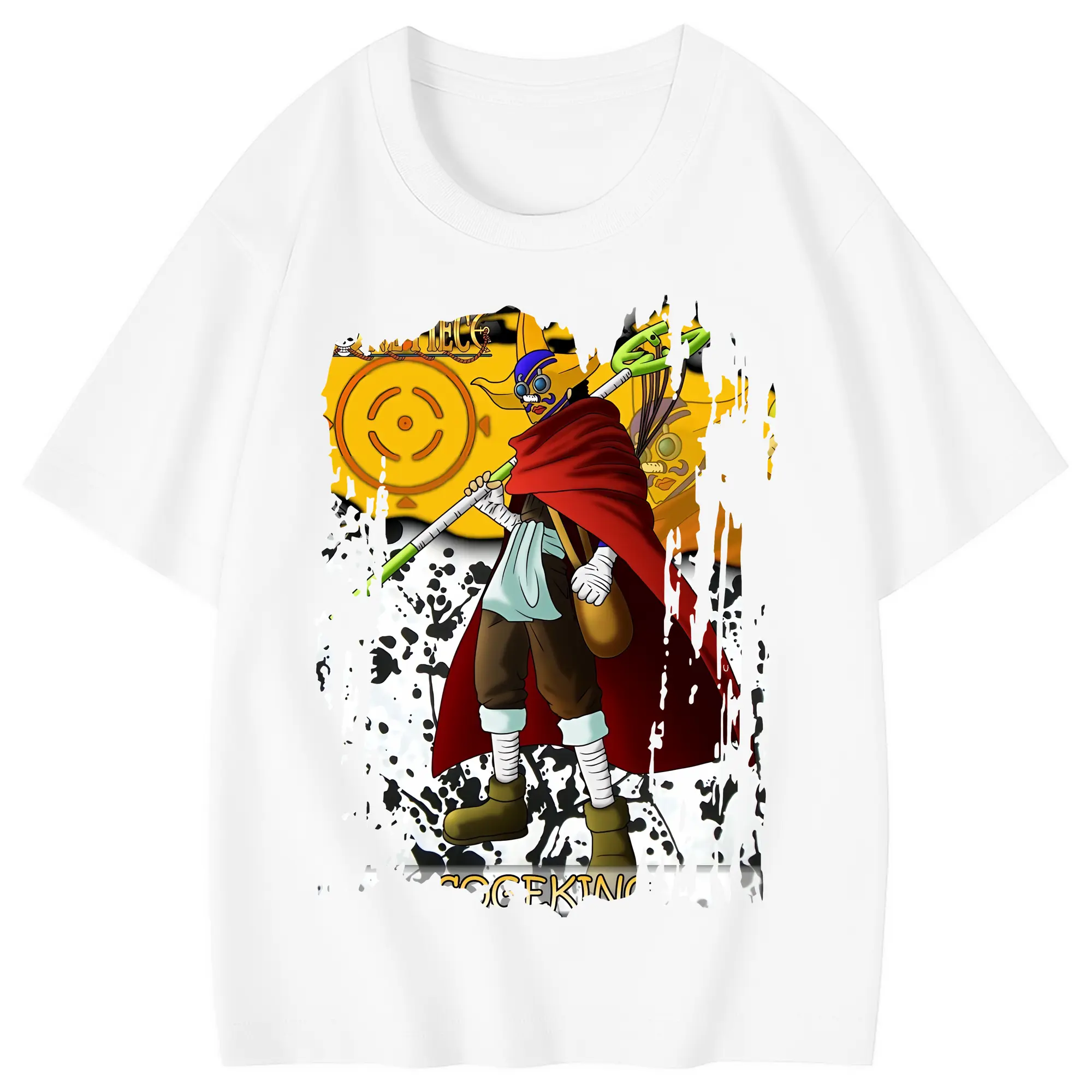 ワンピース グッズ ウソップ - 綿100％ キッズTシャツ ・ フロントプリント ・ 快適 通気性 ・ スポーツ カジュアル 散歩用