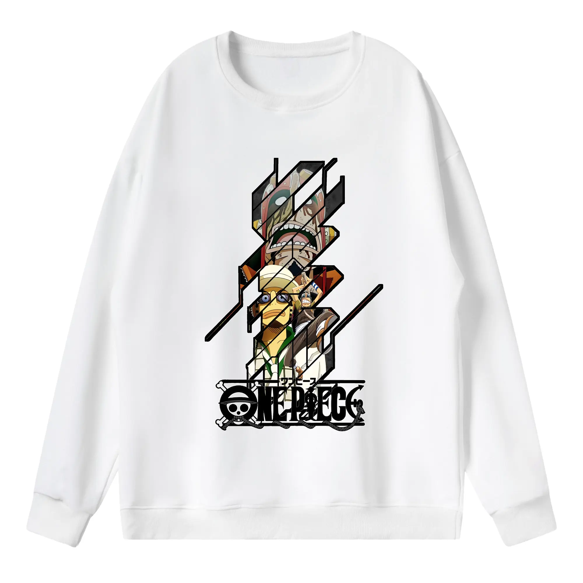 ワンピース グッズ ウソップ - 薄手 クルーネック スウェット 裏毛260g · ポリエステル 春秋向け カジュアル 男女兼用 · トレーナー デイリー スポーツ 散歩に最適