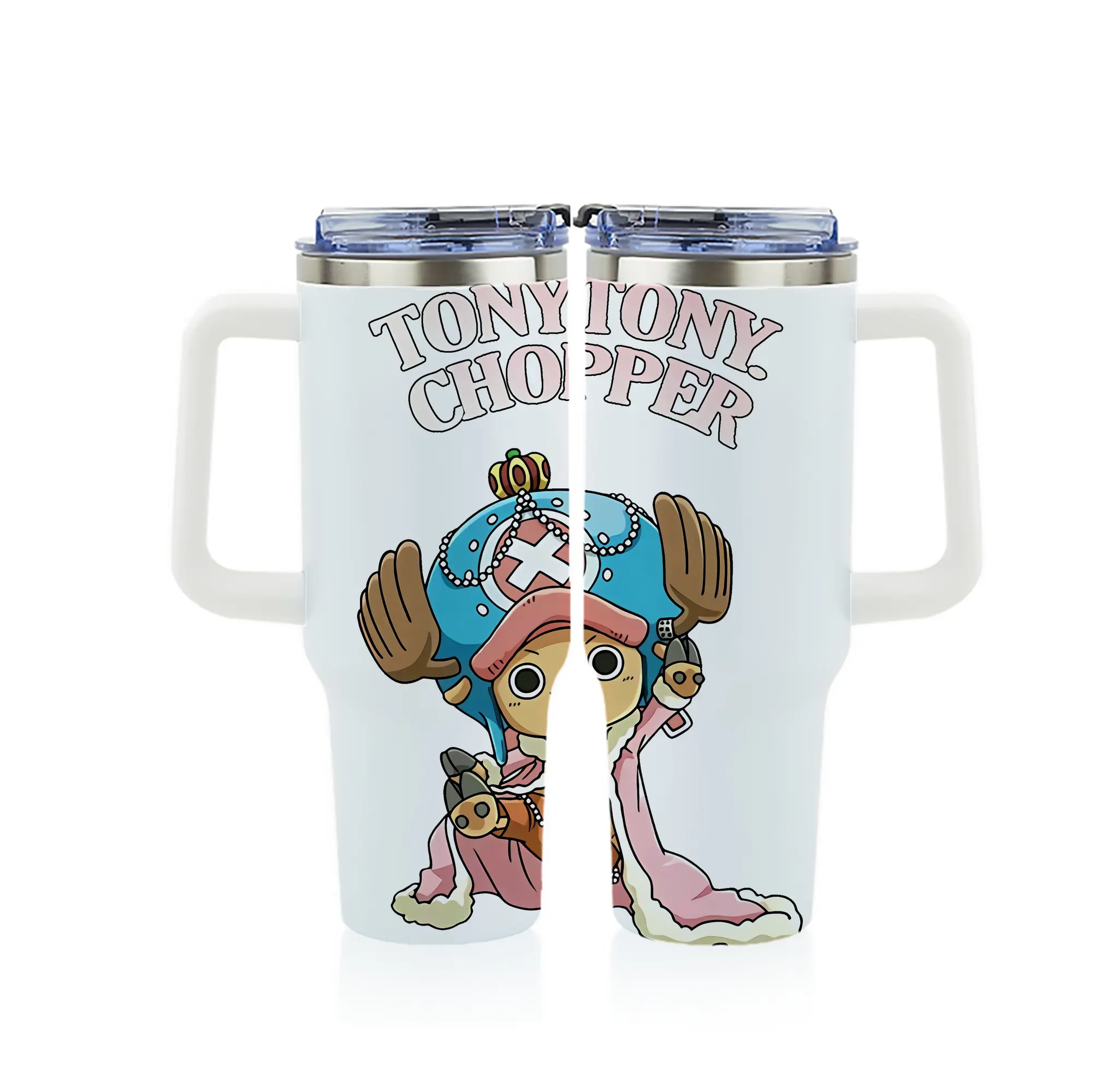 ワンピース グッズ トニートニー・チョッパー - 1200mL フルプリント車用タンブラー ・ 304ステンレス 内側 ・ 201ステンレス 外側 ・ 保温 保冷 ・ 通勤 ドライブ アウトドア用