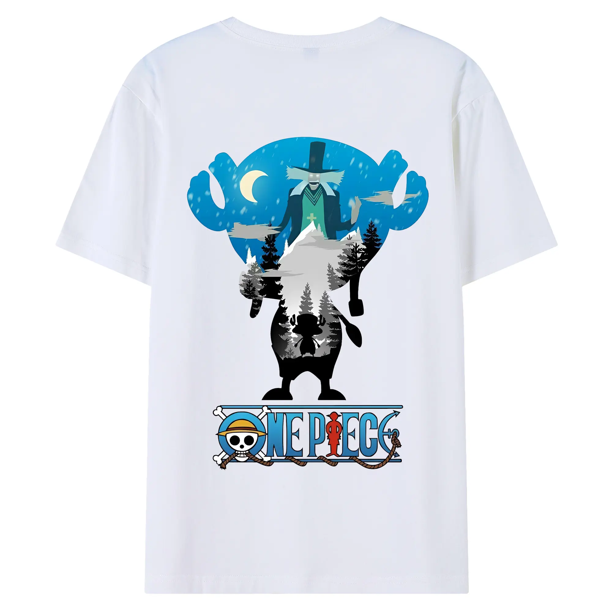 ワンピース グッズ トニートニー・チョッパー - 綿100％ 半袖Tシャツ ・ バックプリント ・ 快適 通気性 ・ 日常使い 散歩 スポーツ用