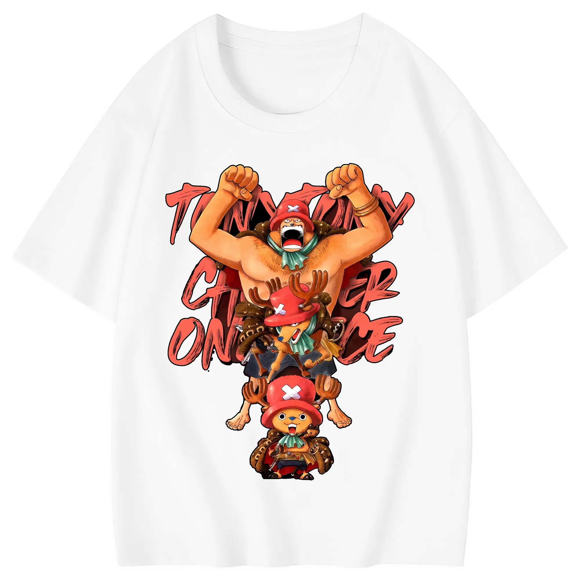 ワンピース グッズ トニートニー・チョッパー - 綿100％ キッズTシャツ ・ フロントプリント ・ 快適 通気性 ・ スポーツ カジュアル 散歩用