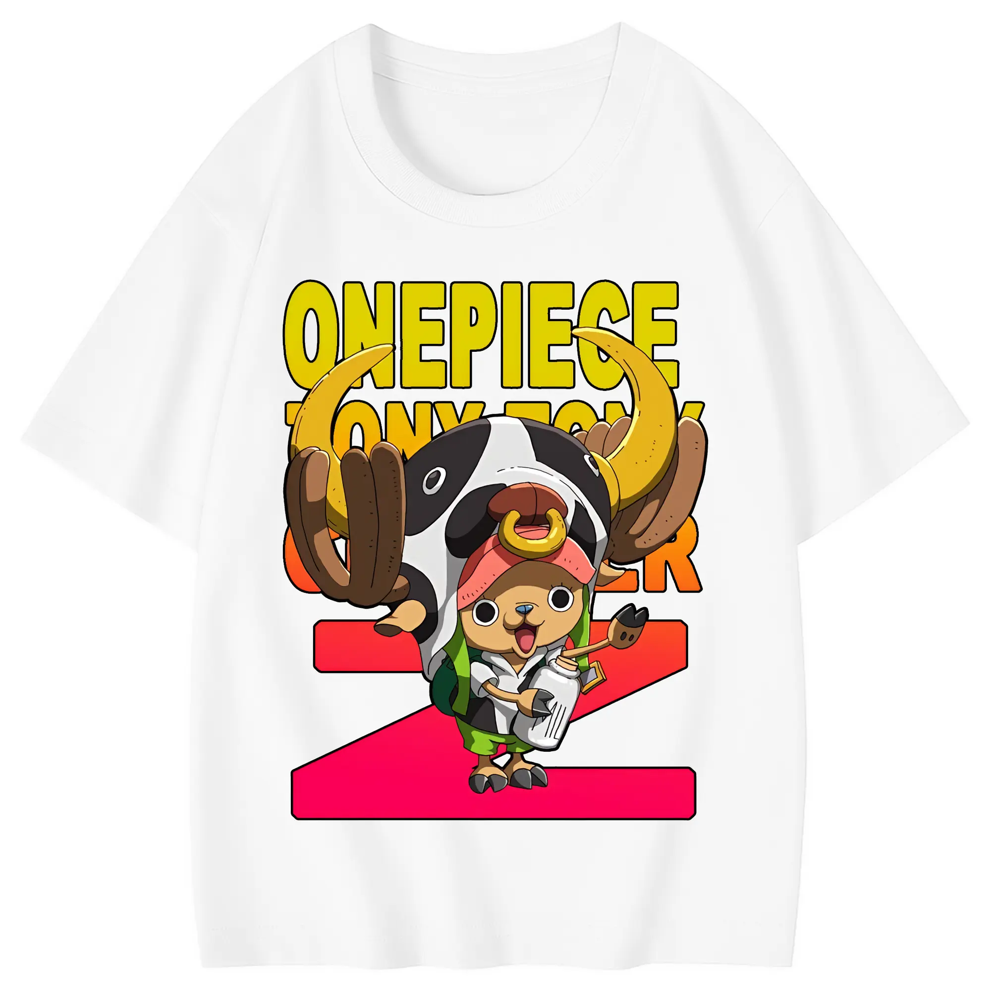 ワンピース グッズ トニートニー・チョッパー - 綿100％ キッズTシャツ ・ フロントプリント ・ 快適 通気性 ・ スポーツ カジュアル 散歩用