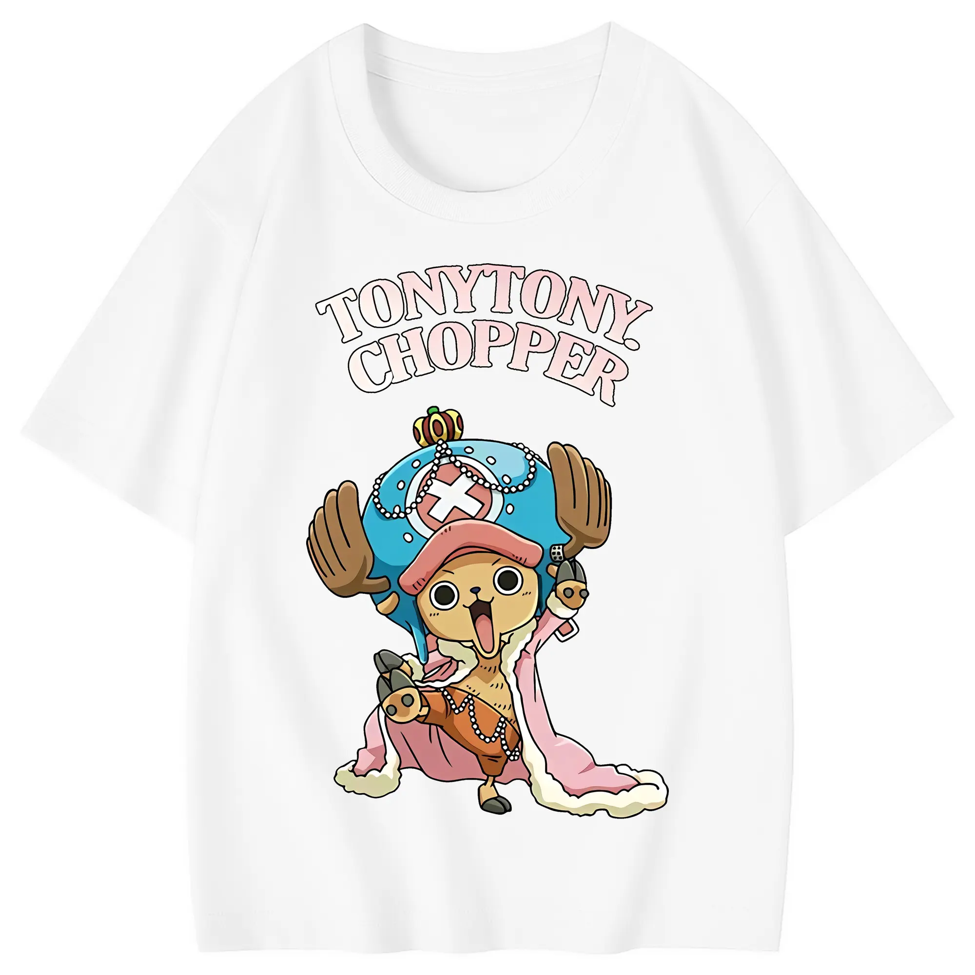 ワンピース グッズ トニートニー・チョッパー - 綿100％ キッズTシャツ ・ フロントプリント ・ 快適 通気性 ・ スポーツ カジュアル 散歩用