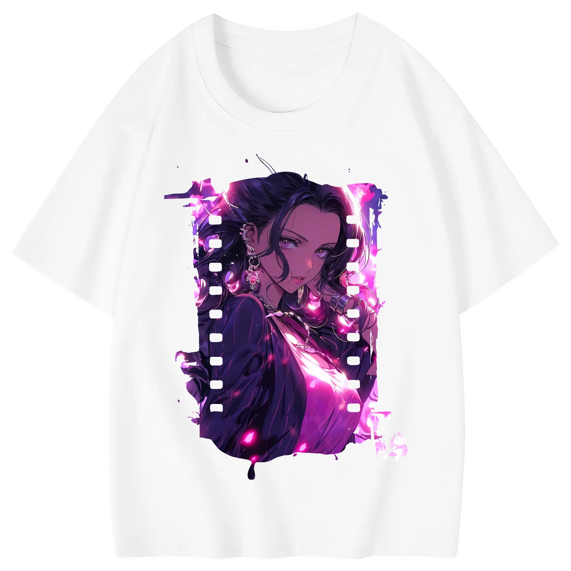 ワンピース グッズ ニコ・ロビン - 綿100％ キッズTシャツ ・ フロントプリント ・ 快適 通気性 ・ スポーツ カジュアル 散歩用