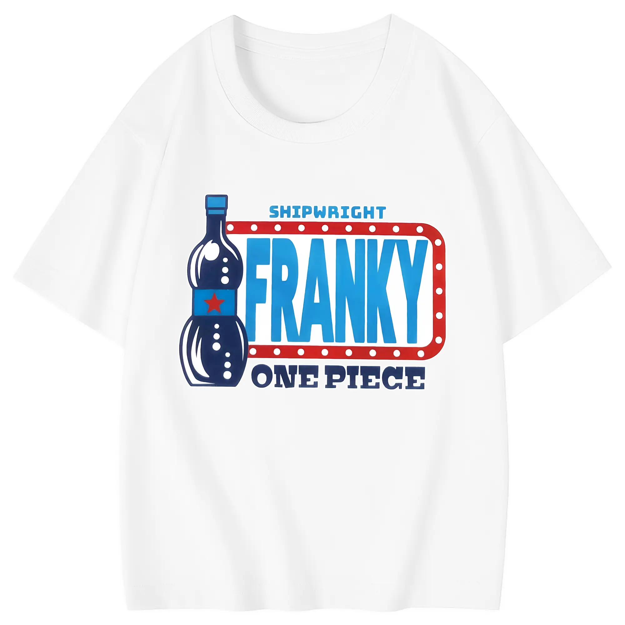 ワンピース グッズ フランキー - 綿100％ キッズTシャツ ・ フロントプリント ・ 快適 通気性 ・ スポーツ カジュアル 散歩用