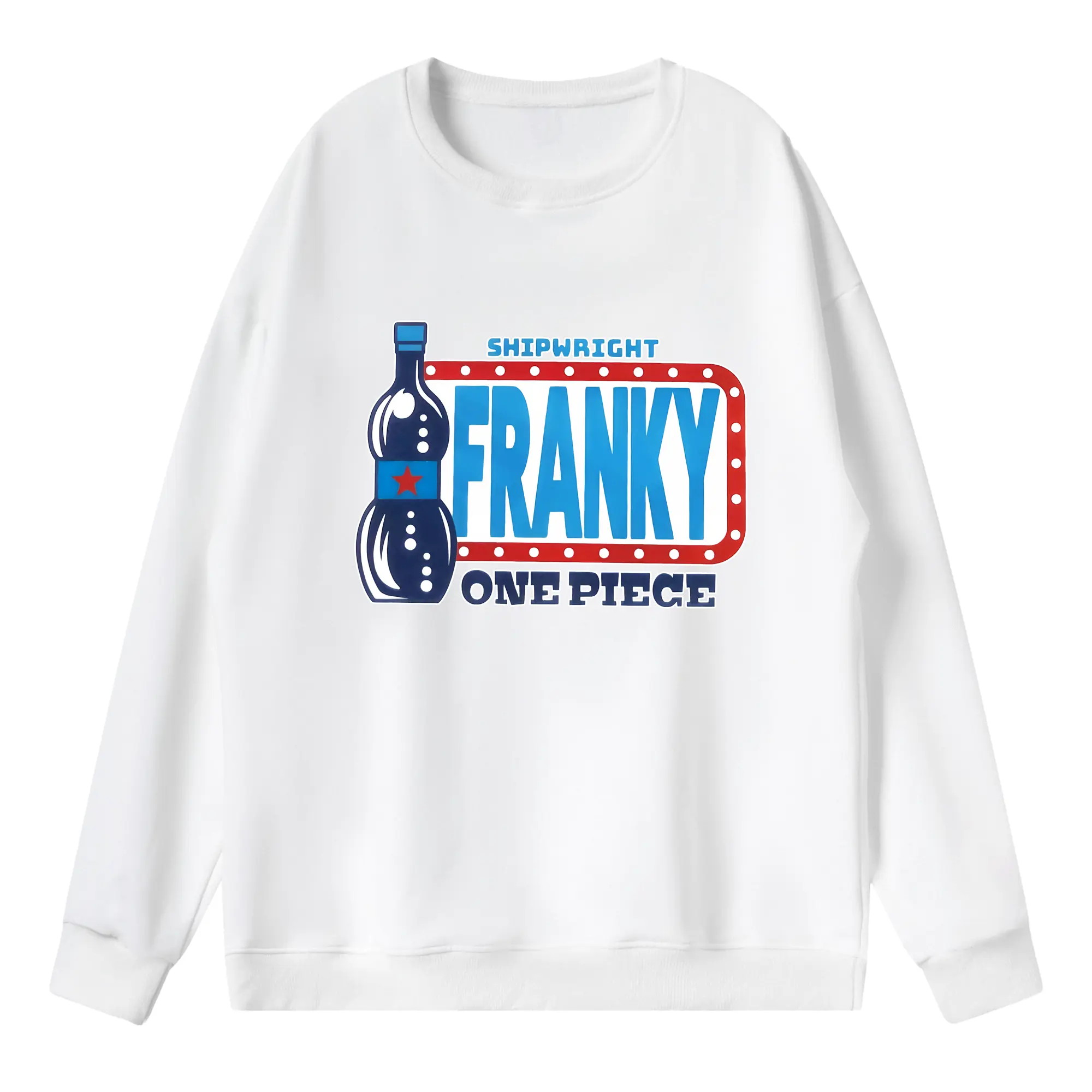 ワンピース グッズ フランキー - 薄手 クルーネック スウェット 裏毛260g · ポリエステル 春秋向け カジュアル 男女兼用 · トレーナー デイリー スポーツ 散歩に最適