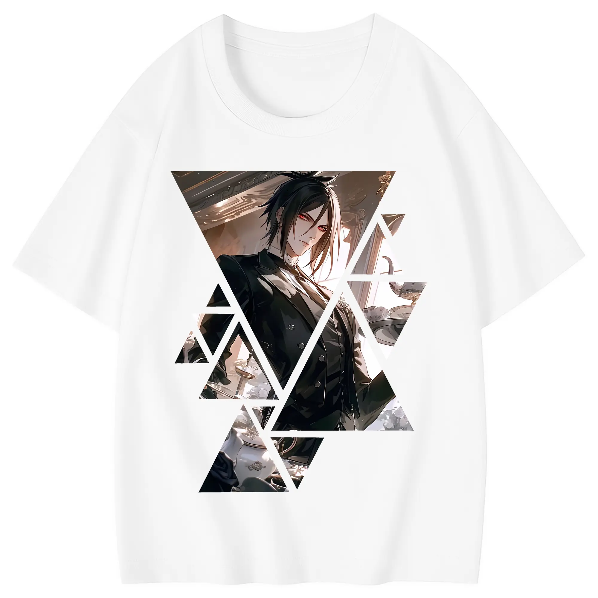 黒執事 グッズ,セバスチャン・ミカエリス - 綿100％ キッズTシャツ ・ フロントプリント ・ 快適 通気性 ・ スポーツ カジュアル 散歩用