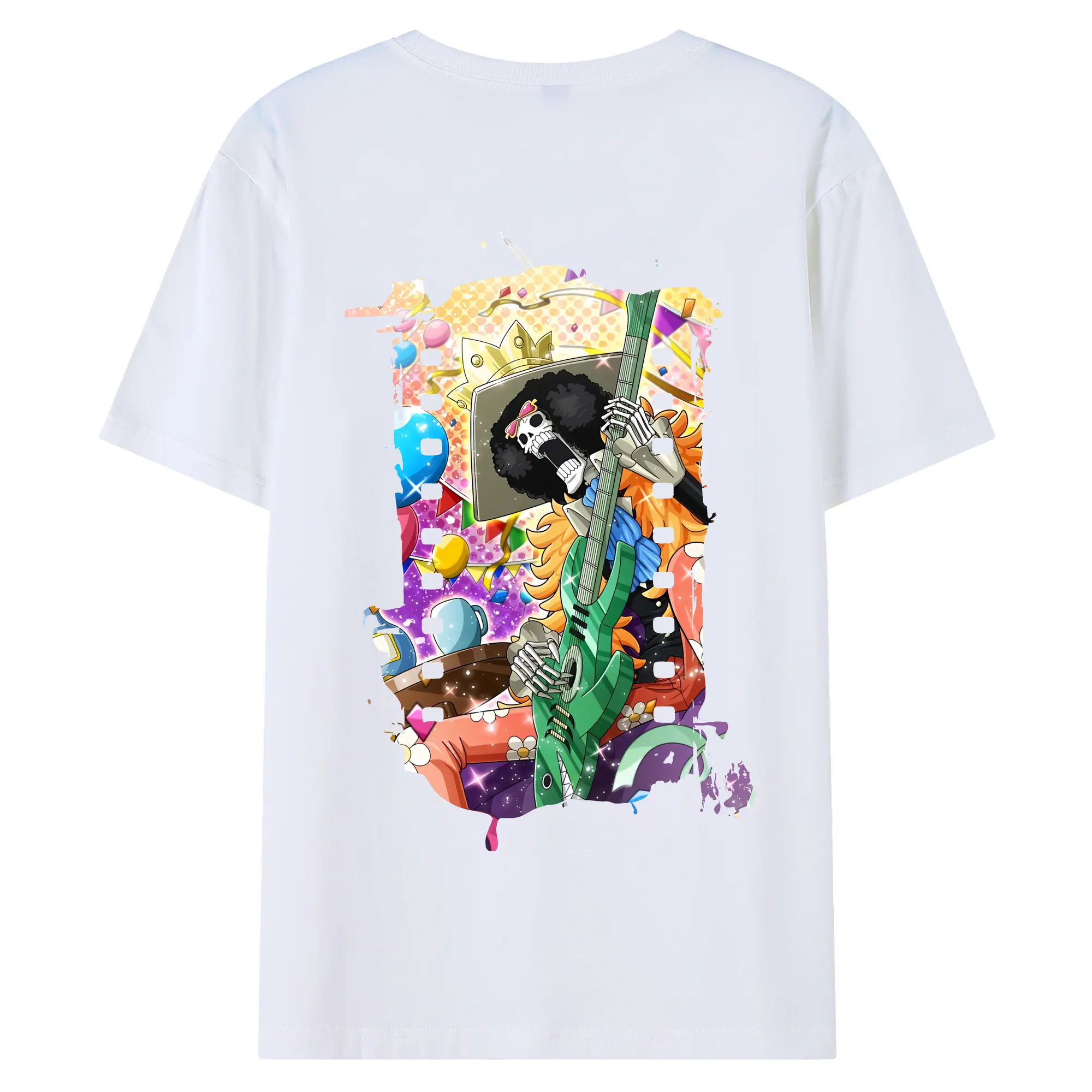 ワンピース グッズ ブルック - 綿100％ 半袖Tシャツ ・ バックプリント ・ 快適 通気性 ・ 日常使い 散歩 スポーツ用