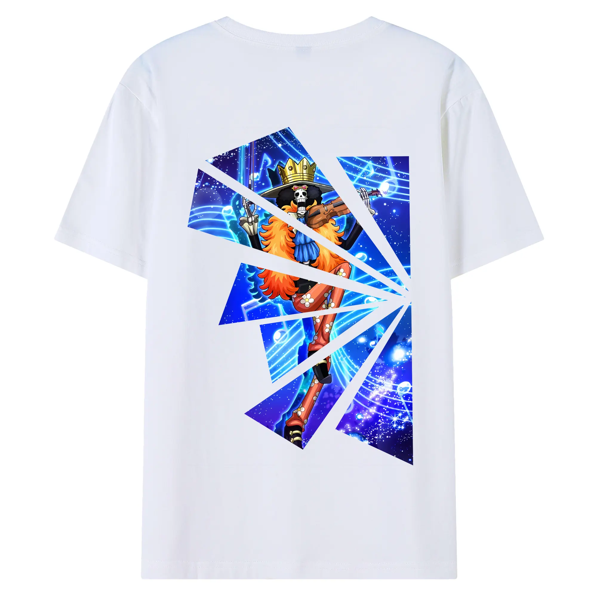 ワンピース グッズ ブルック - 綿100％ 半袖Tシャツ ・ バックプリント ・ 快適 通気性 ・ 日常使い 散歩 スポーツ用