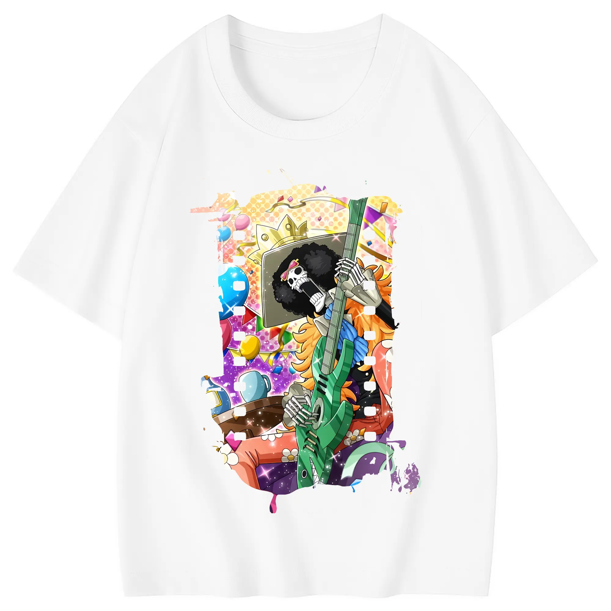 ワンピース グッズ ブルック - 綿100％ キッズTシャツ ・ フロントプリント ・ 快適 通気性 ・ スポーツ カジュアル 散歩用