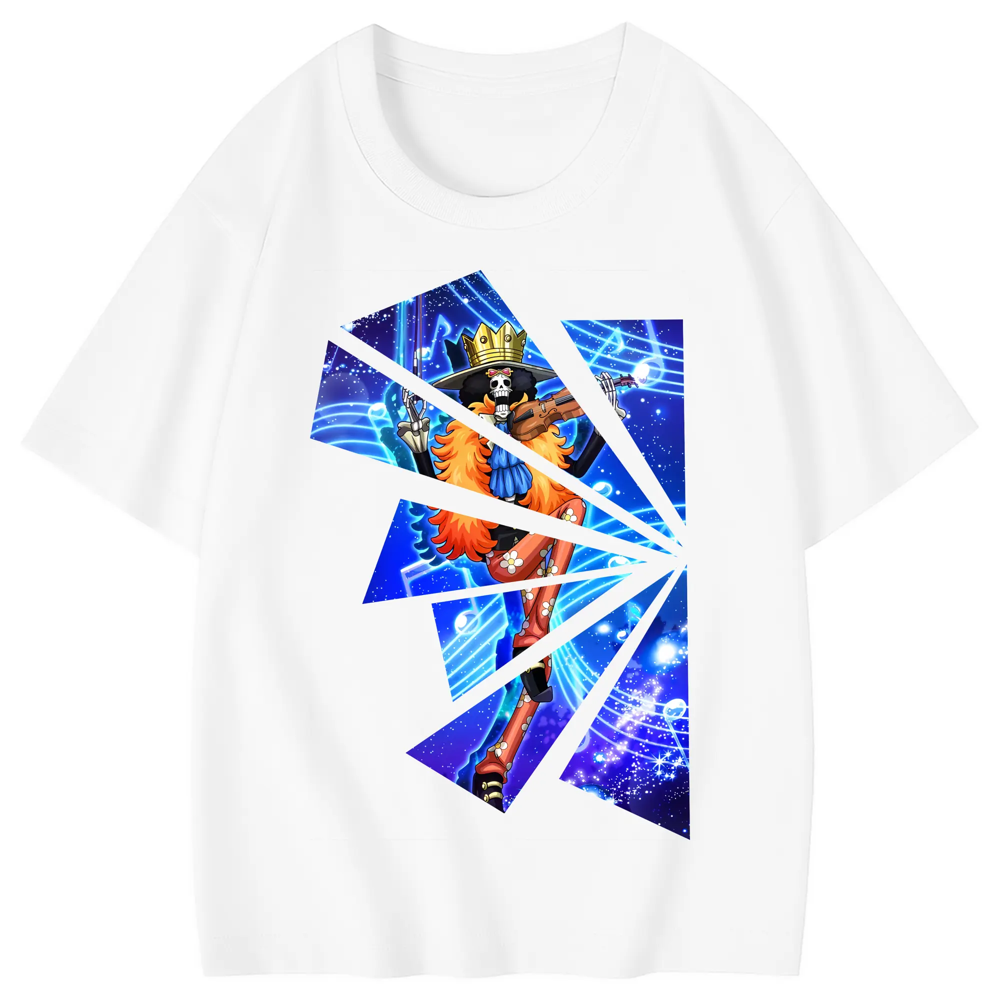 ワンピース グッズ ブルック - 綿100％ キッズTシャツ ・ フロントプリント ・ 快適 通気性 ・ スポーツ カジュアル 散歩用