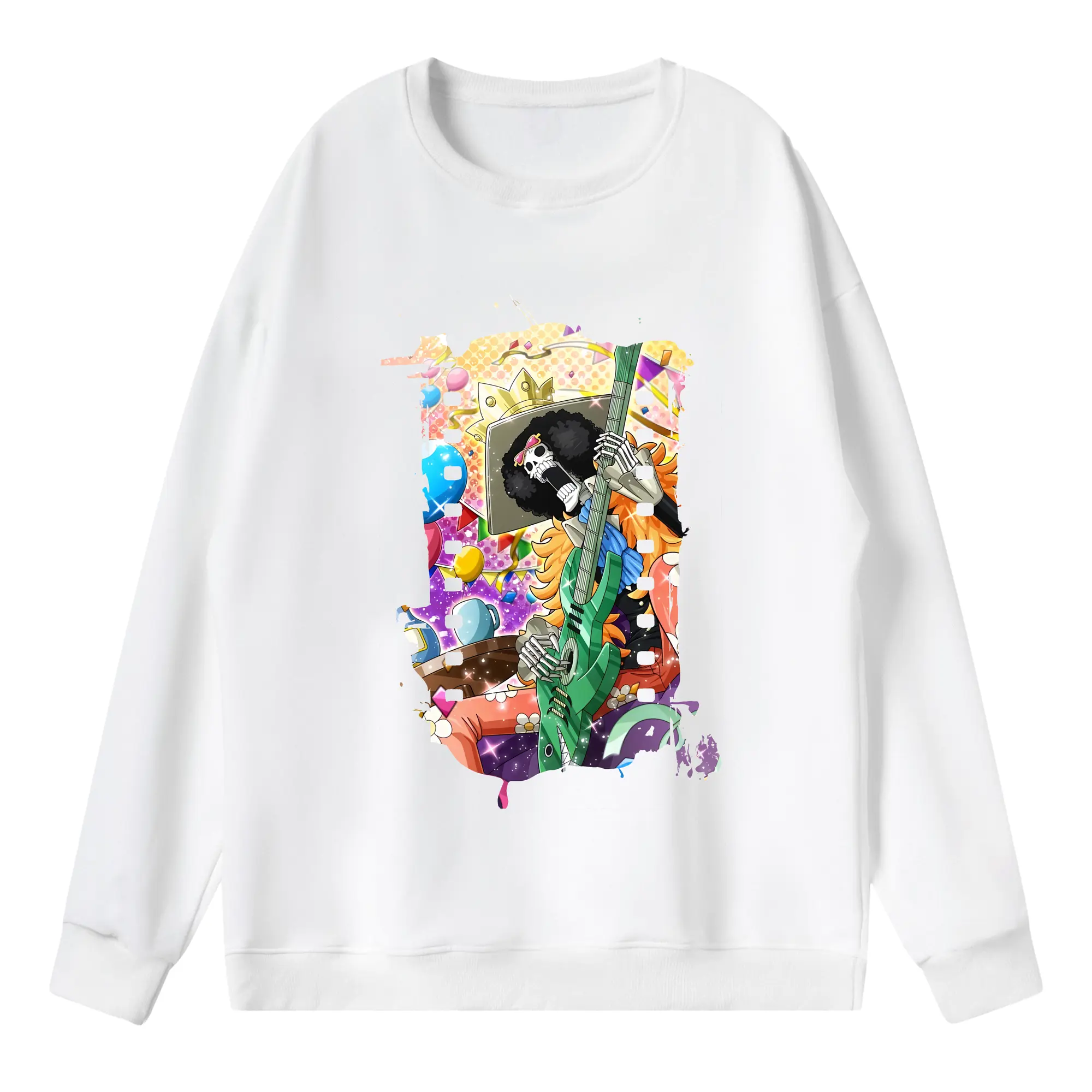 ワンピース グッズ ブルック - 薄手 クルーネック スウェット 裏毛260g · ポリエステル 春秋向け カジュアル 男女兼用 · トレーナー デイリー スポーツ 散歩に最適