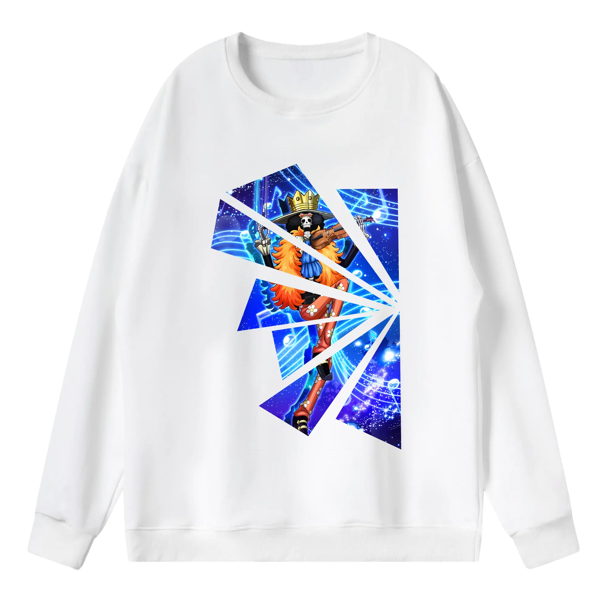 ワンピース グッズ ブルック - 薄手 クルーネック スウェット 裏毛260g · ポリエステル 春秋向け カジュアル 男女兼用 · トレーナー デイリー スポーツ 散歩に最適